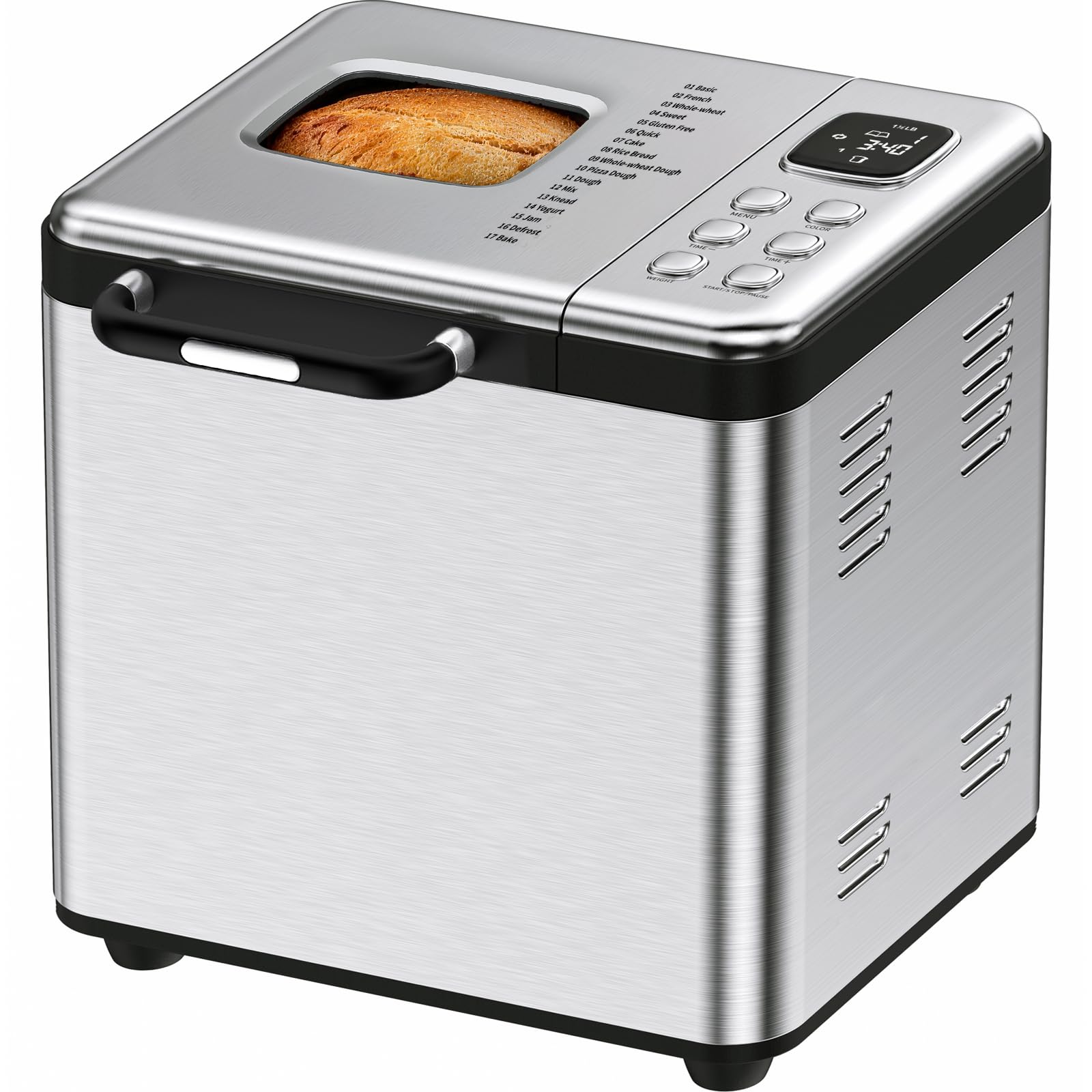OSIPOTO Bread Maker, 2LB Stainless Steel Bread