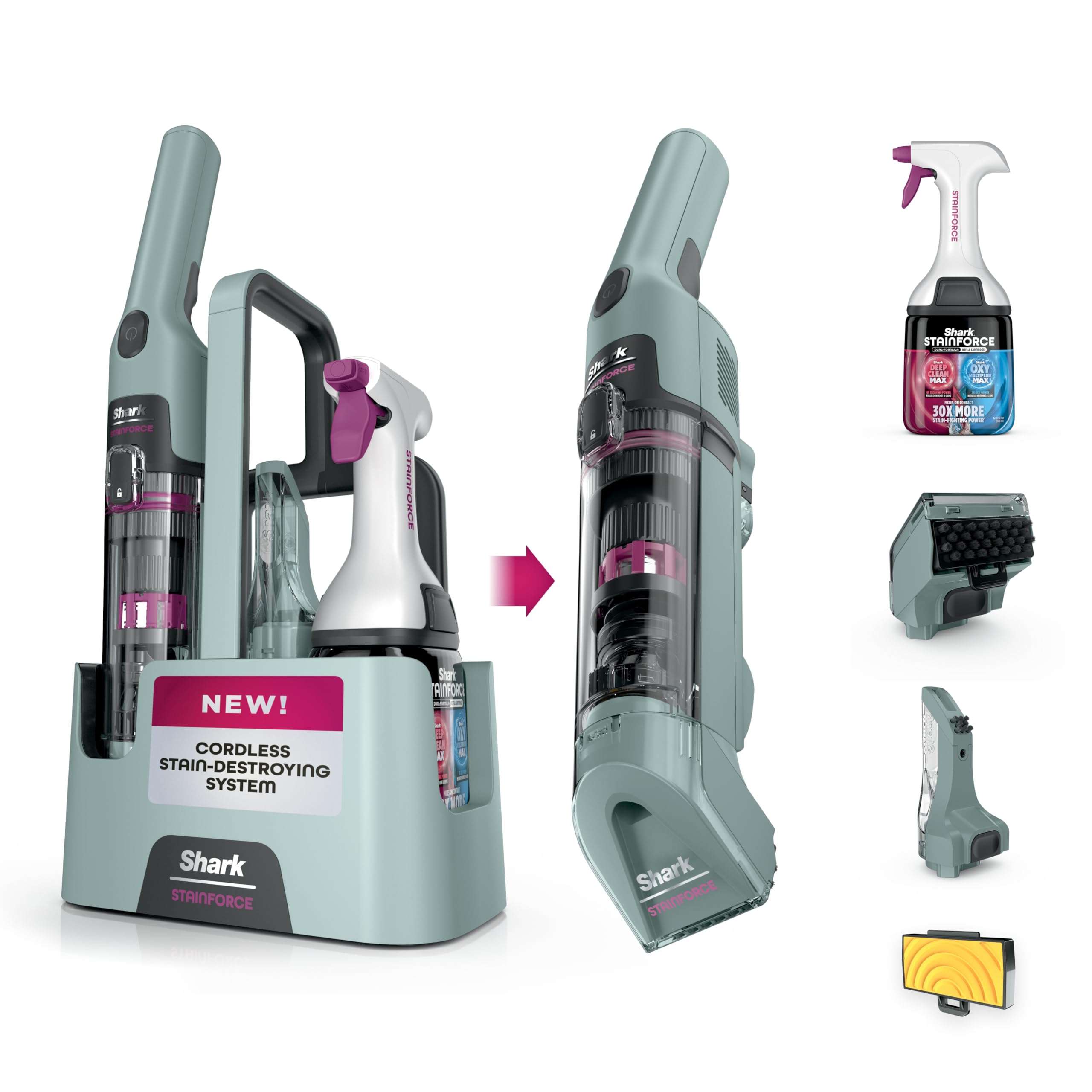 Shark StainForce Cordless Portable Spot, Stain, &