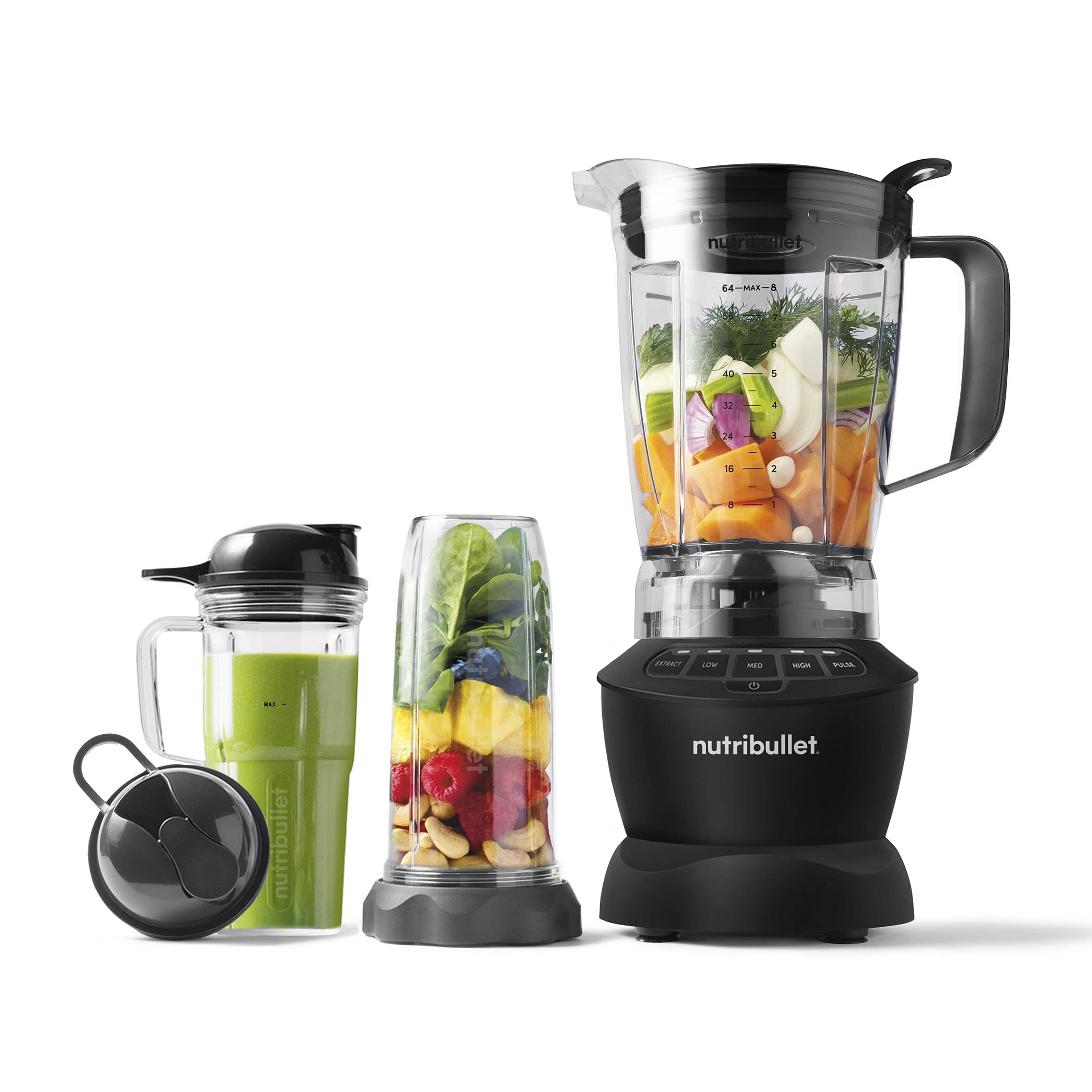 nutribullet Full-Size Blender Combo 1200W, Matte Black