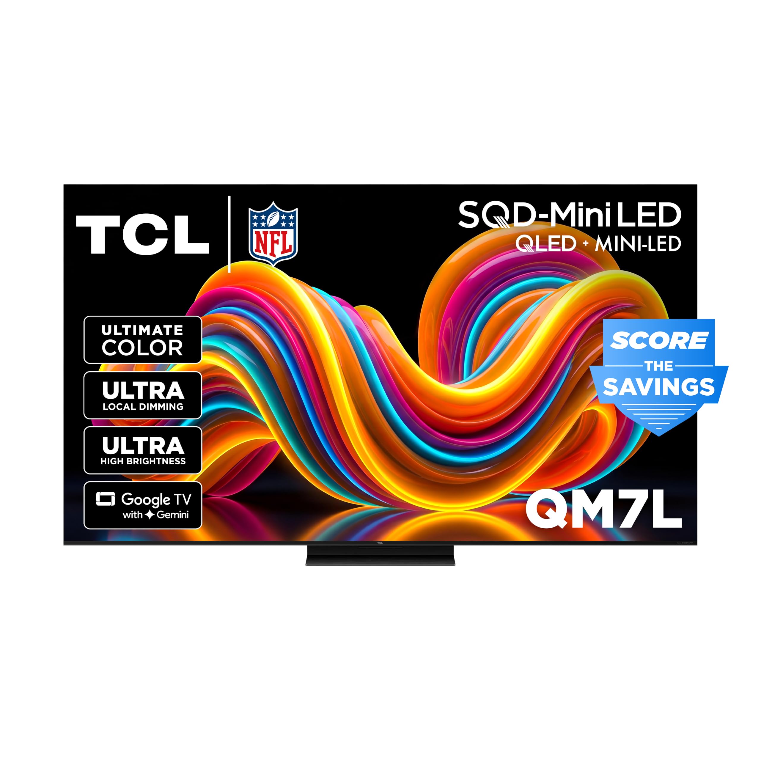 TCL 65 Class QM7L SQD-Mini-LED QLED Smart