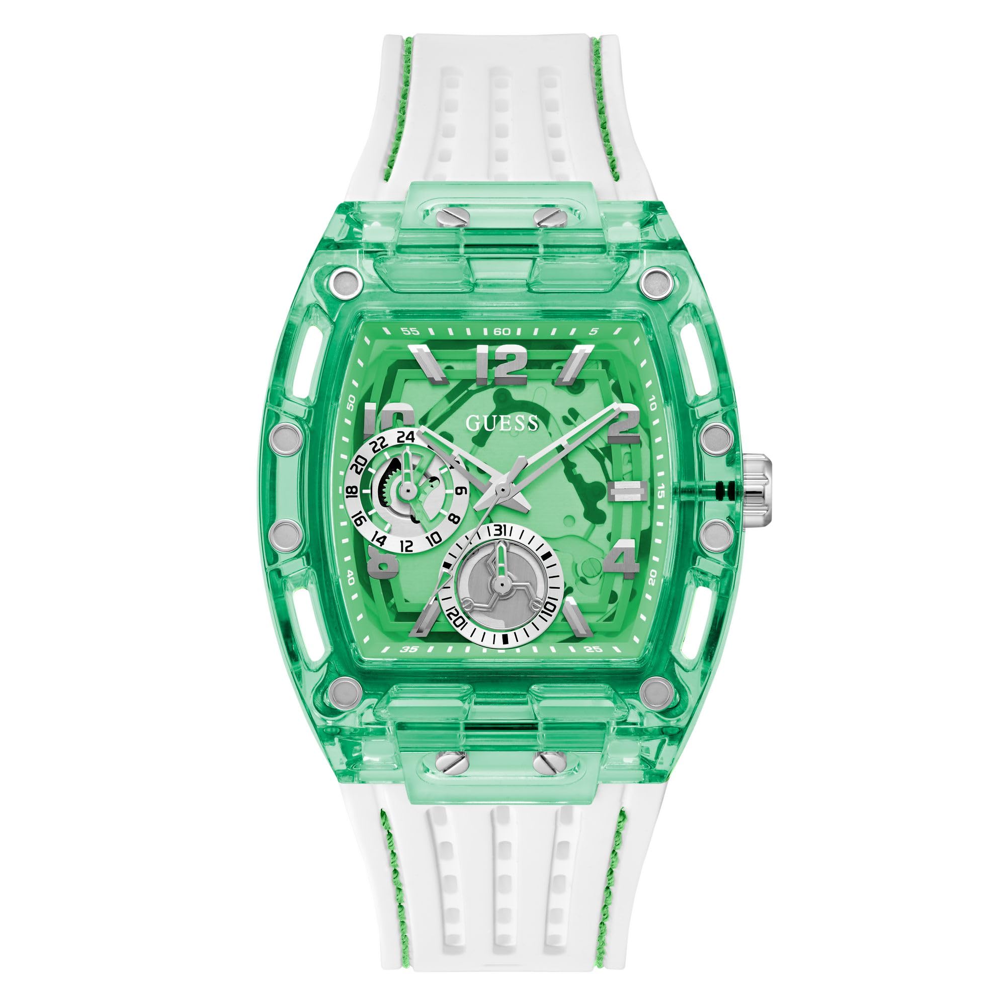 Guess Men's 42mm Watch - White Strap