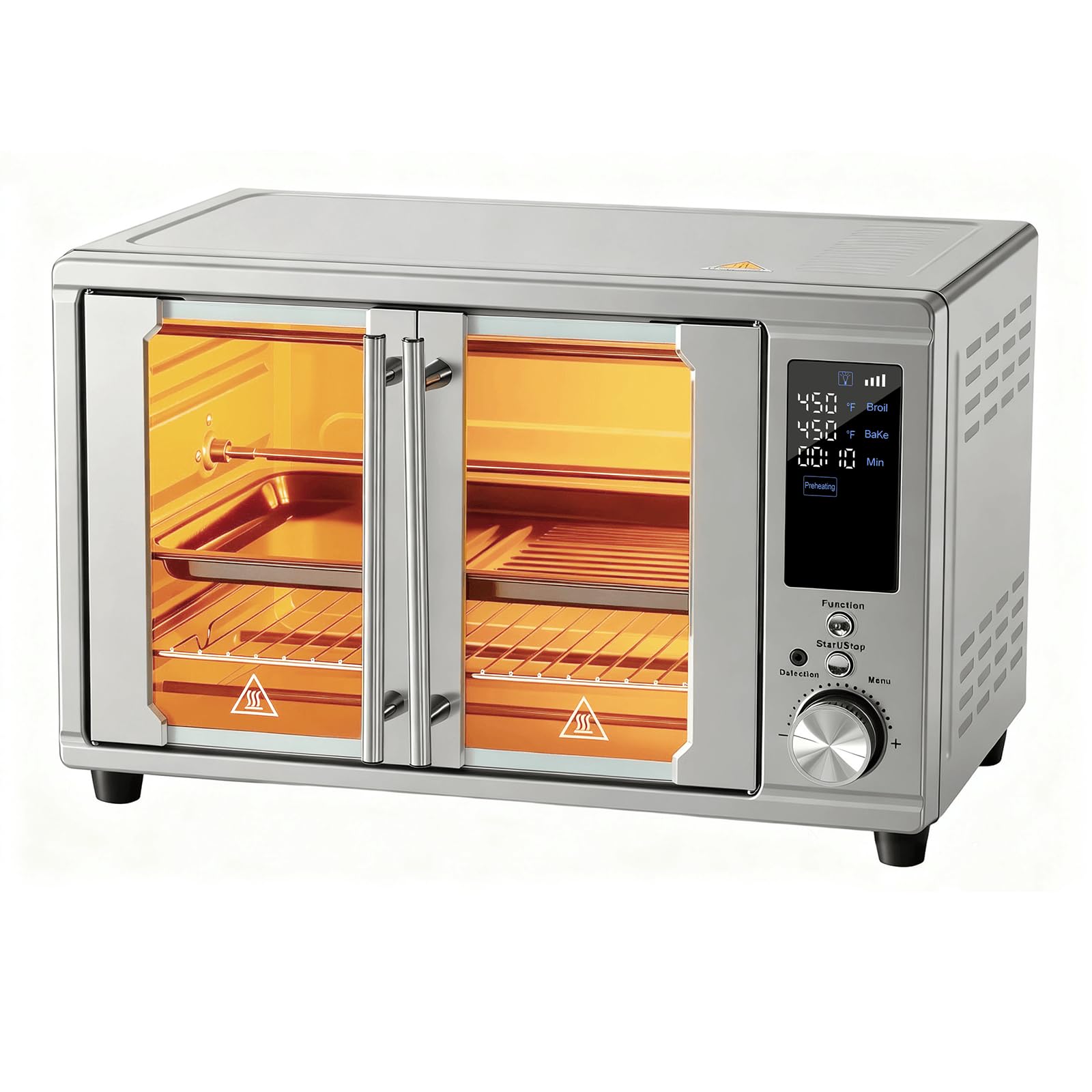 OLIXIS Air Fryer Toaster Oven Combo Dual