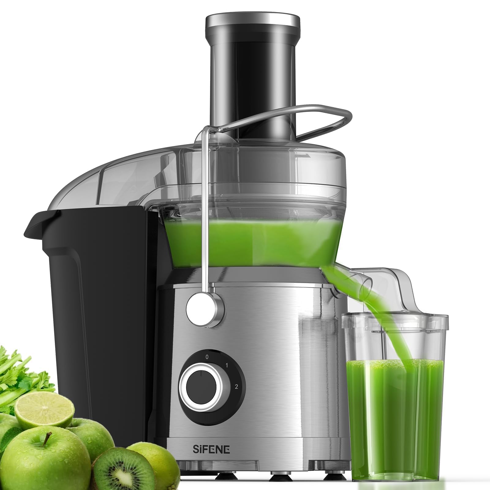 SIFENE Centrifugal Juicer Machine, Wide Chute Juice