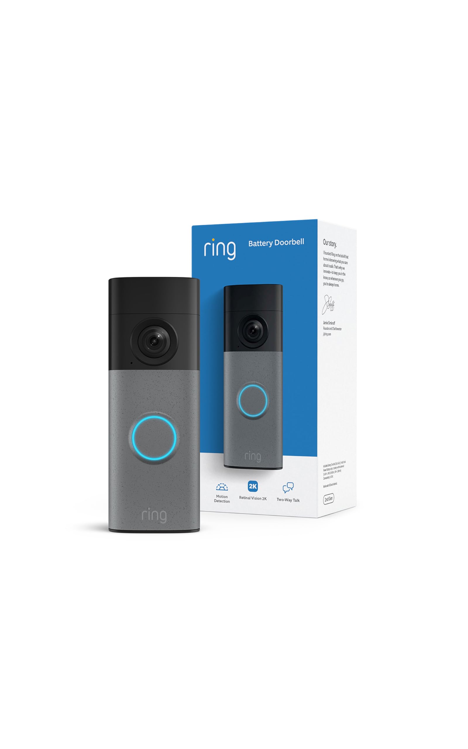 Ring Battery Doorbell 2K Retinal 2K