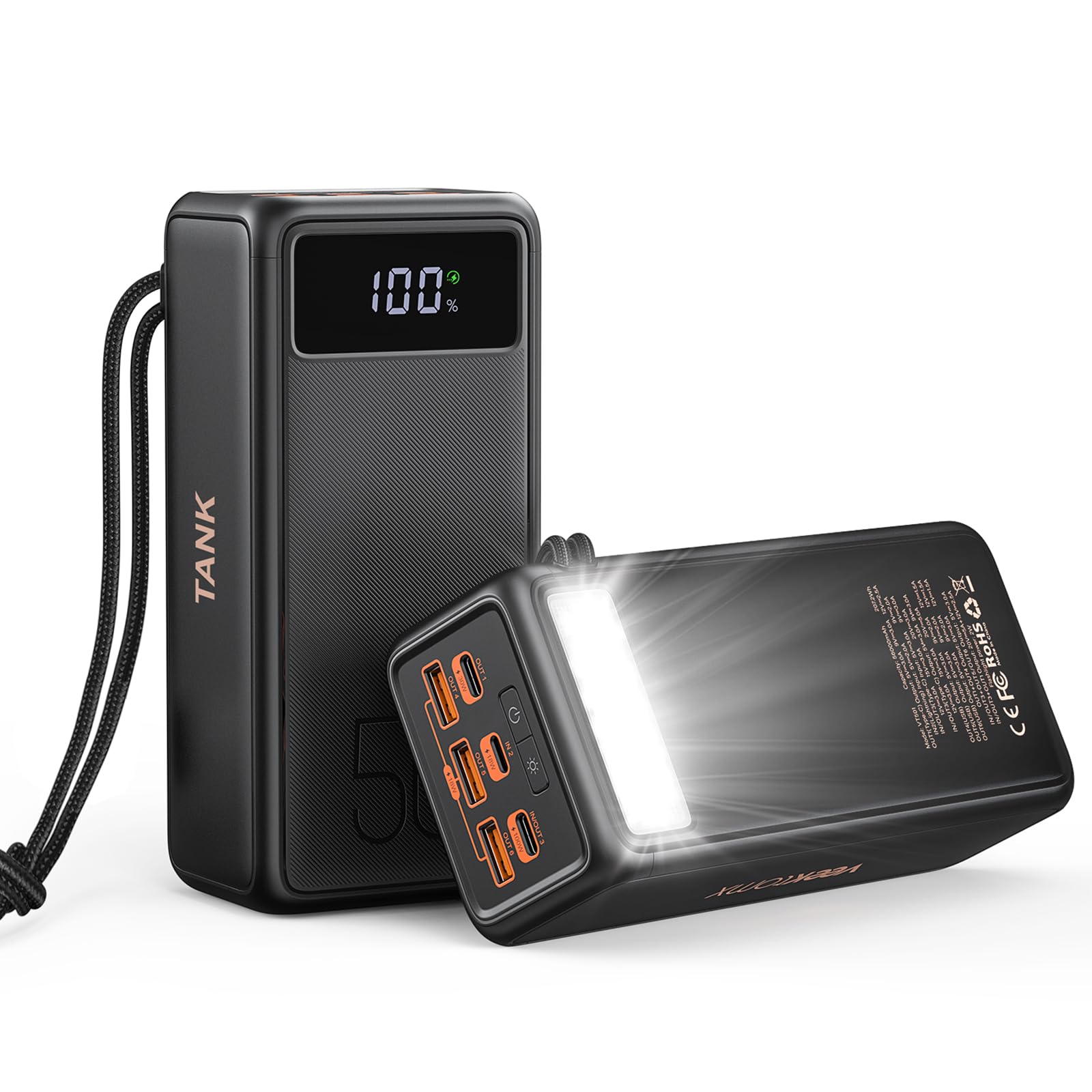 Power Bank 56000mah 100w Portable Charger Fast