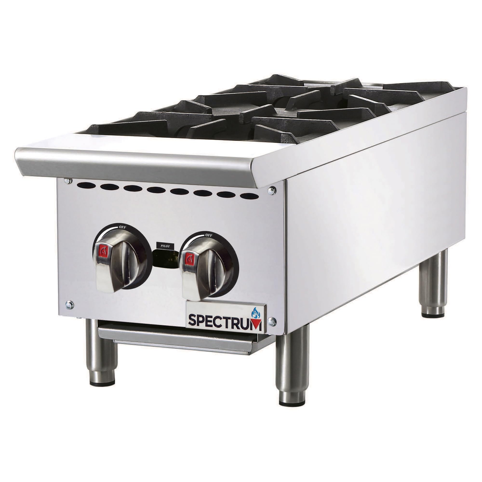 Winco Countertop Natural Gas Hot Plate,2 Burner