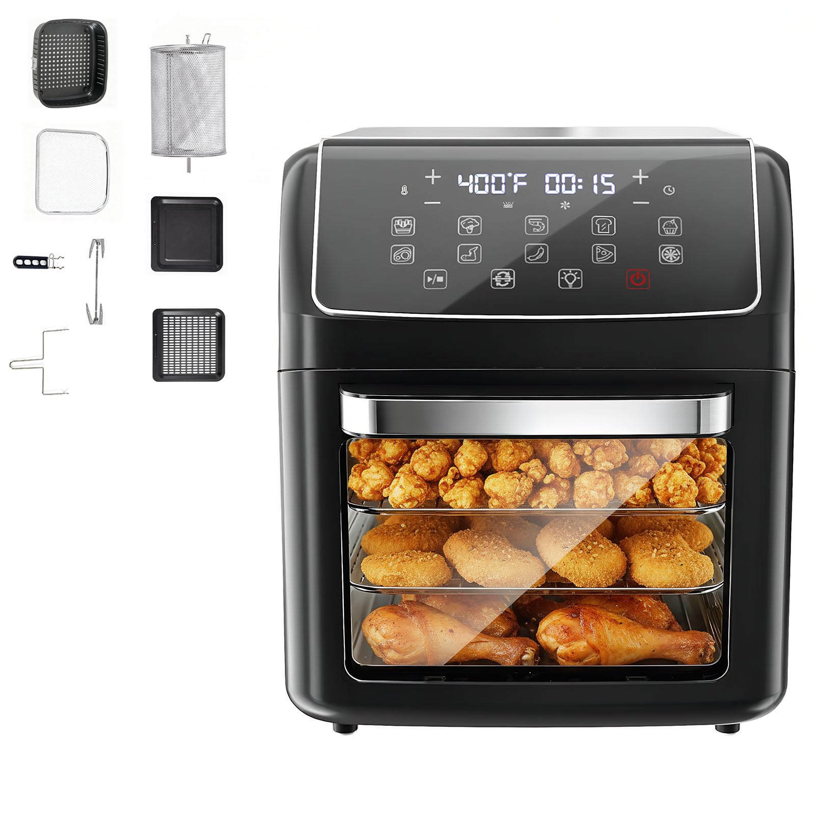 NEWBULIG 12.6Qt Family Air Fryer Oven，XL Large