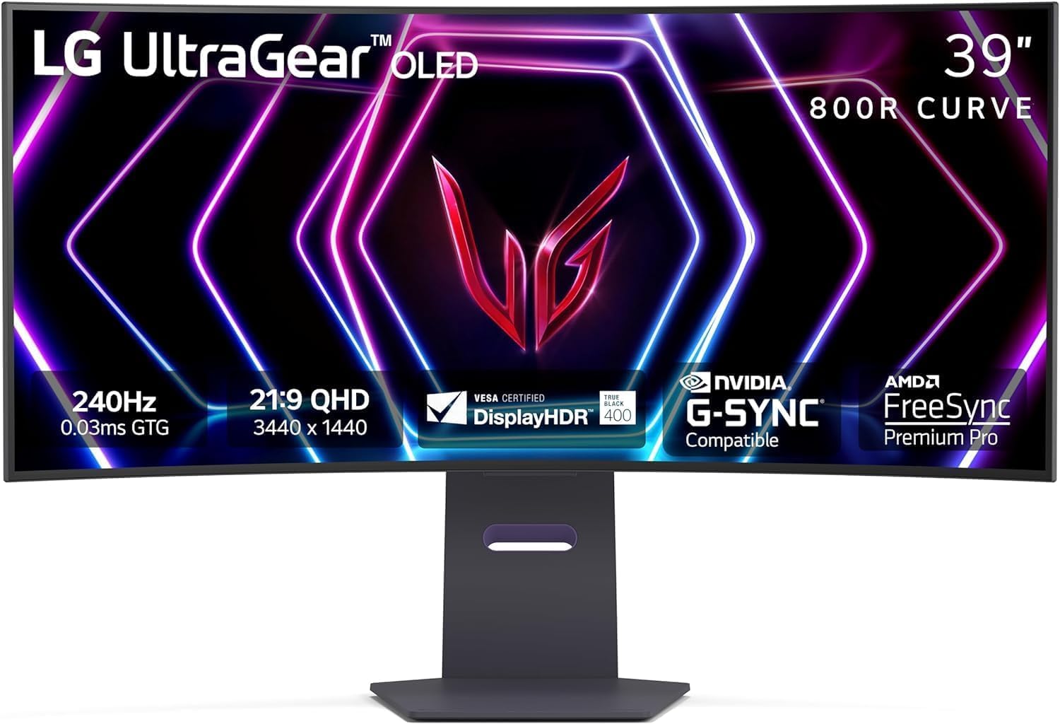 LG 39GS95QE Ultragear OLED Curved Gaming Monitor