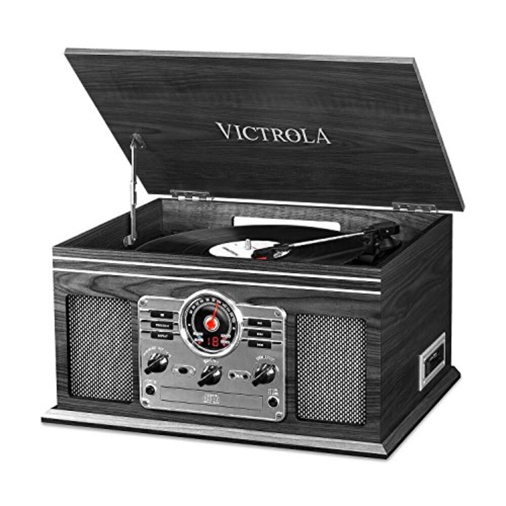Victrola Quincy 6-in-1 Bluetooth Record Player &