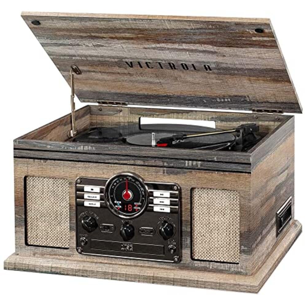 Victrola Quincy 6-in-1 Bluetooth Record Player &