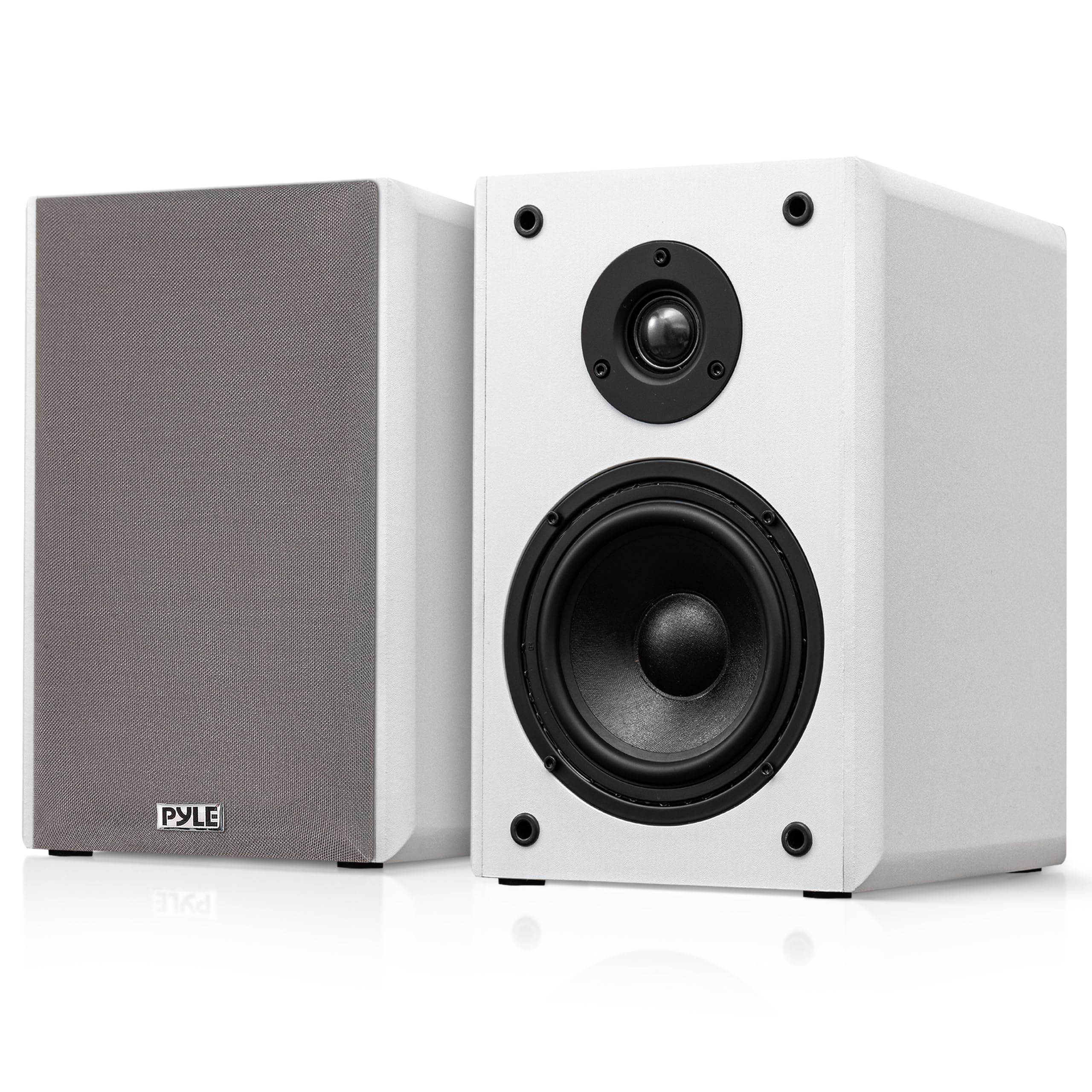 Pyle 5.25” Bookshelf Speakers, Pair of Wired