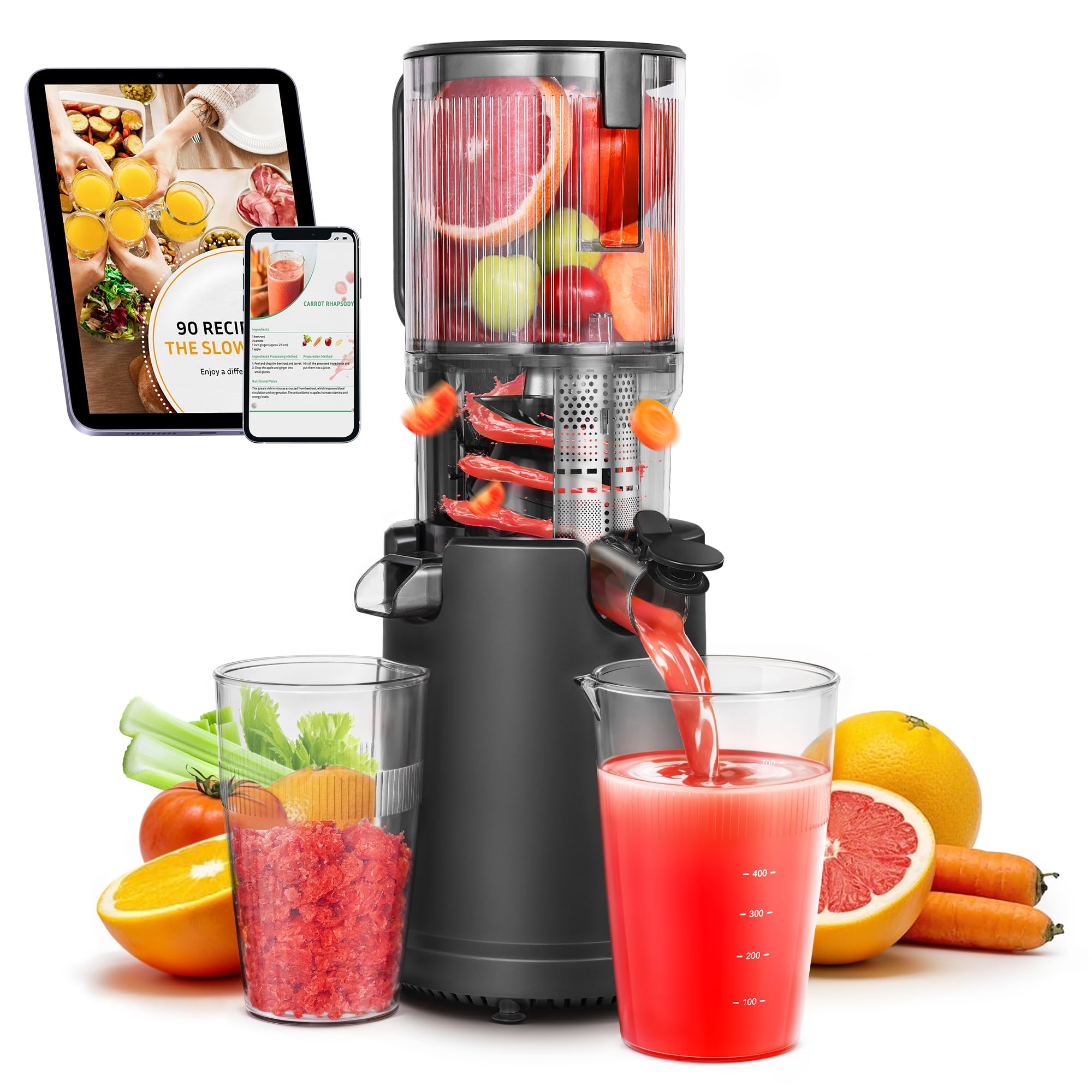 Slow Cold Press Juicer Machine: Electric Masticating