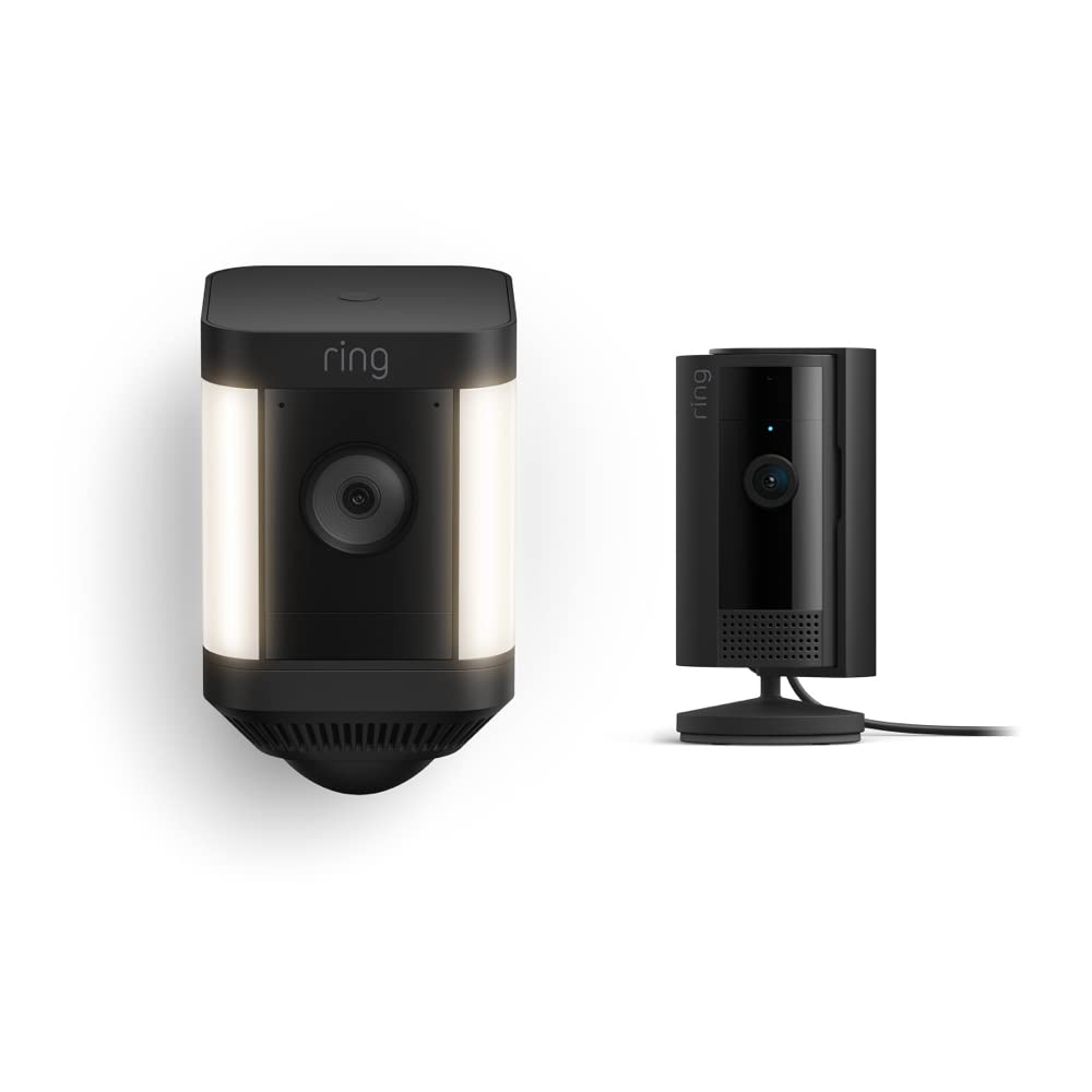Ring Spotlight Cam Plus Battery, Black