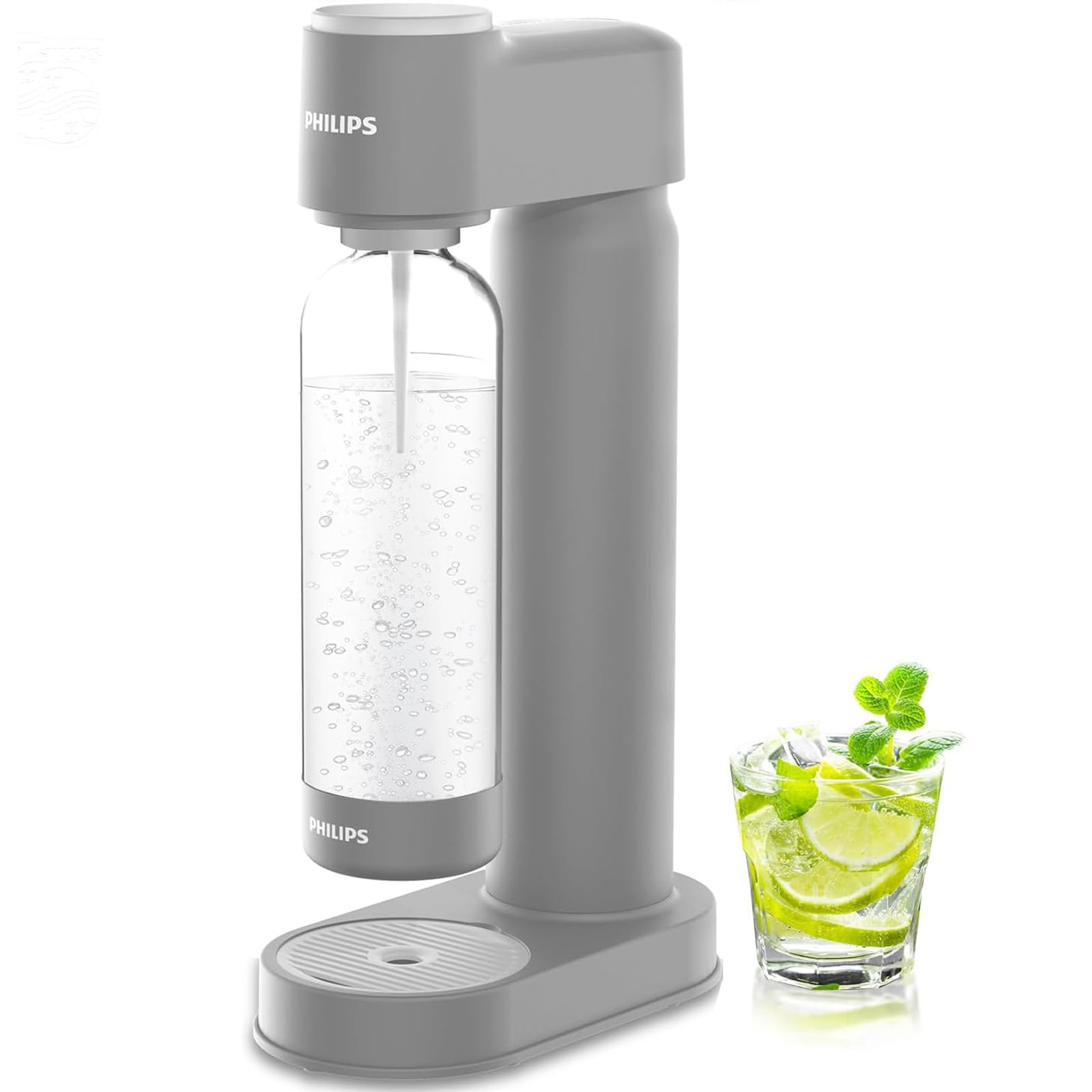 Philips Sparkling Water Maker ADD4901GROQ/37, Plastic Soda