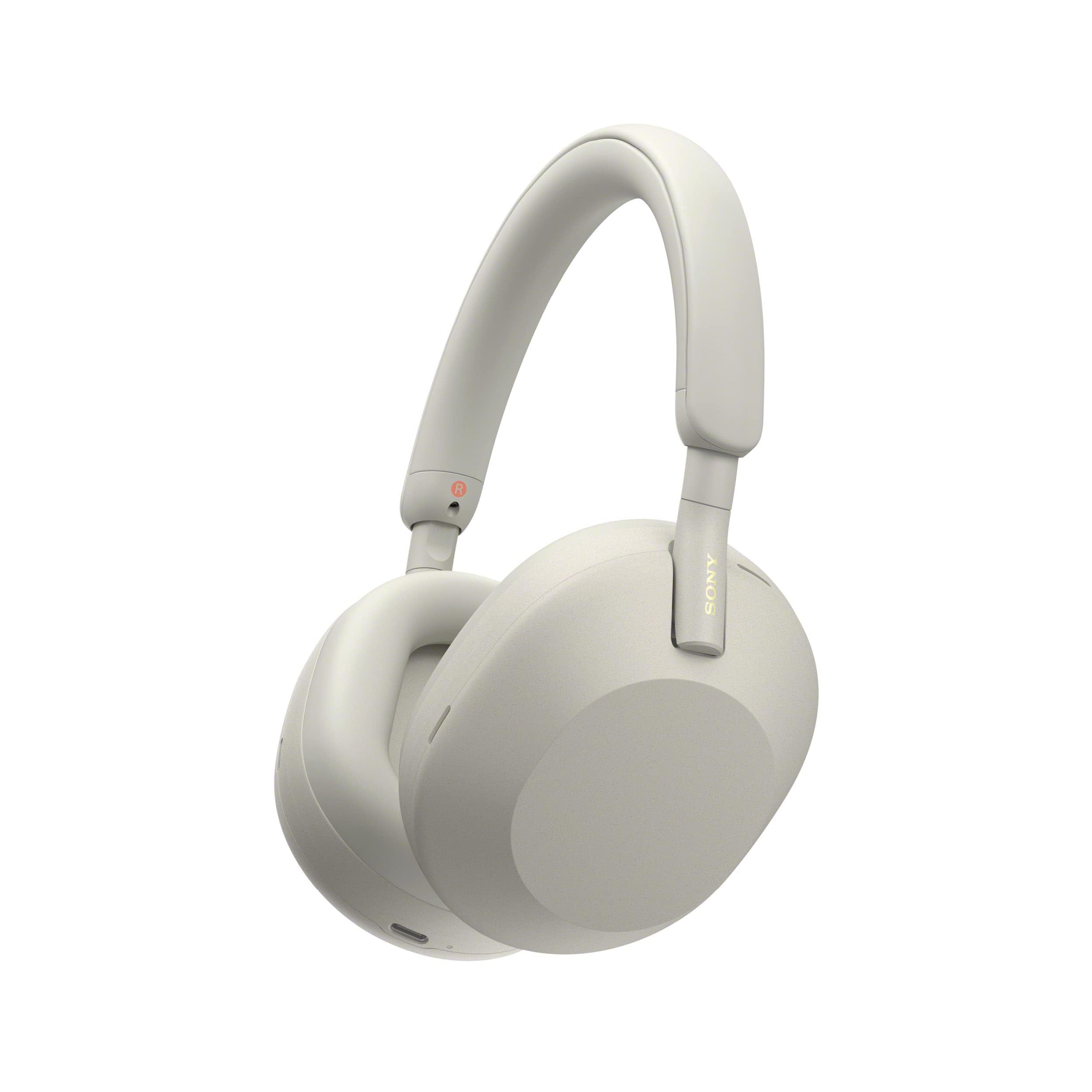 Sony WH-1000XM5 Noise Canceling Headphones, Auto NC (Silver)