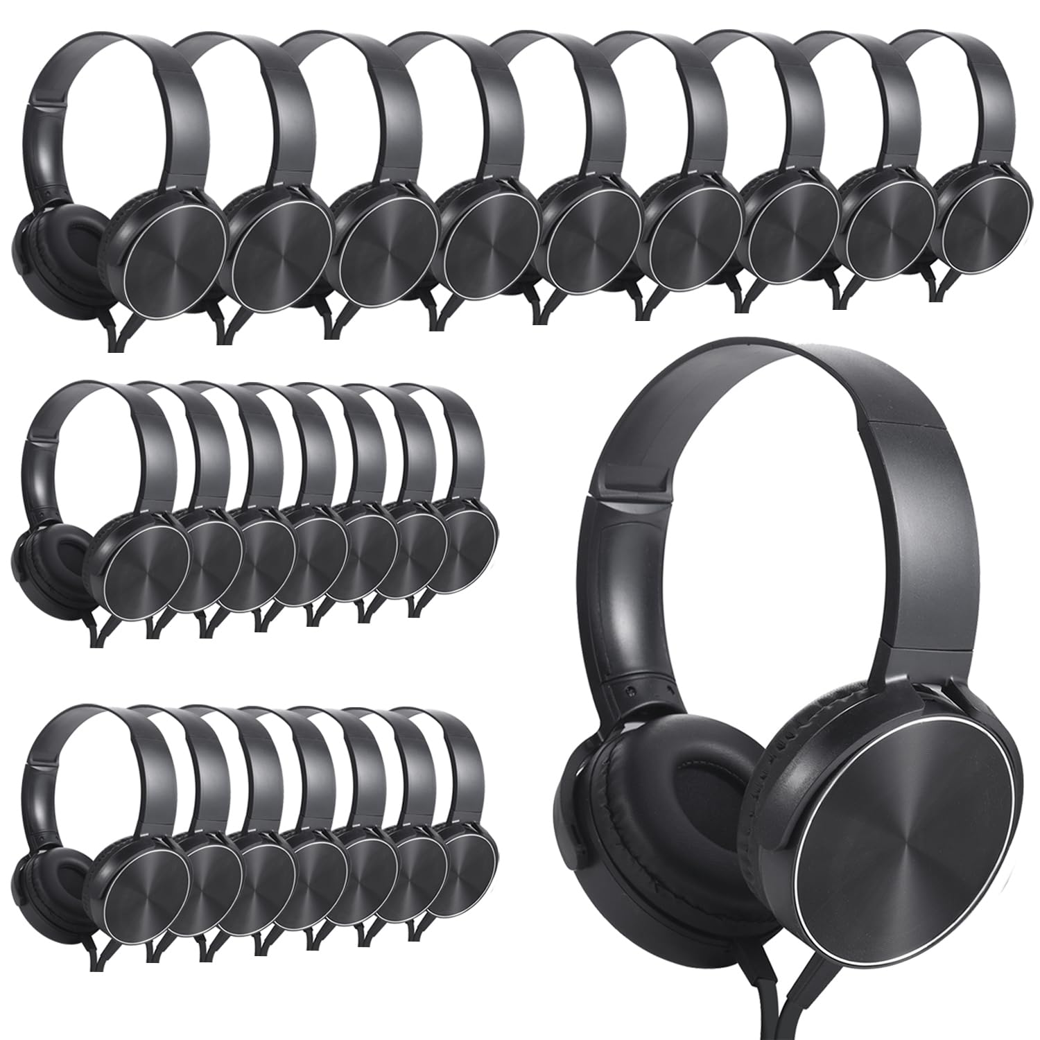 Wensdo Bulk Earbud Headphones 24 Pack
