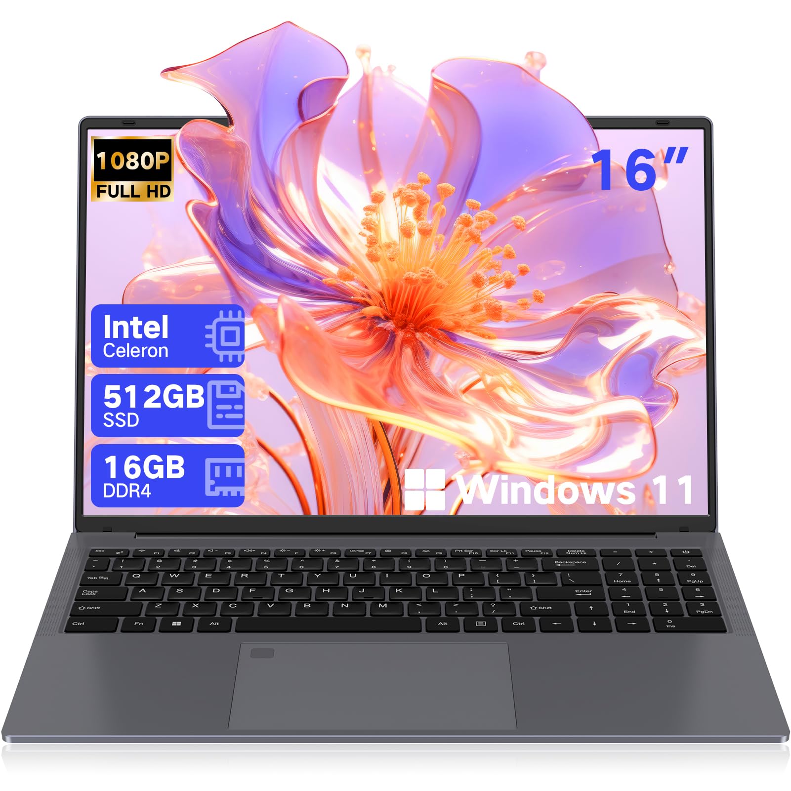 DERE Laptop,16 Comupter,Win11 | RAM SSD |
