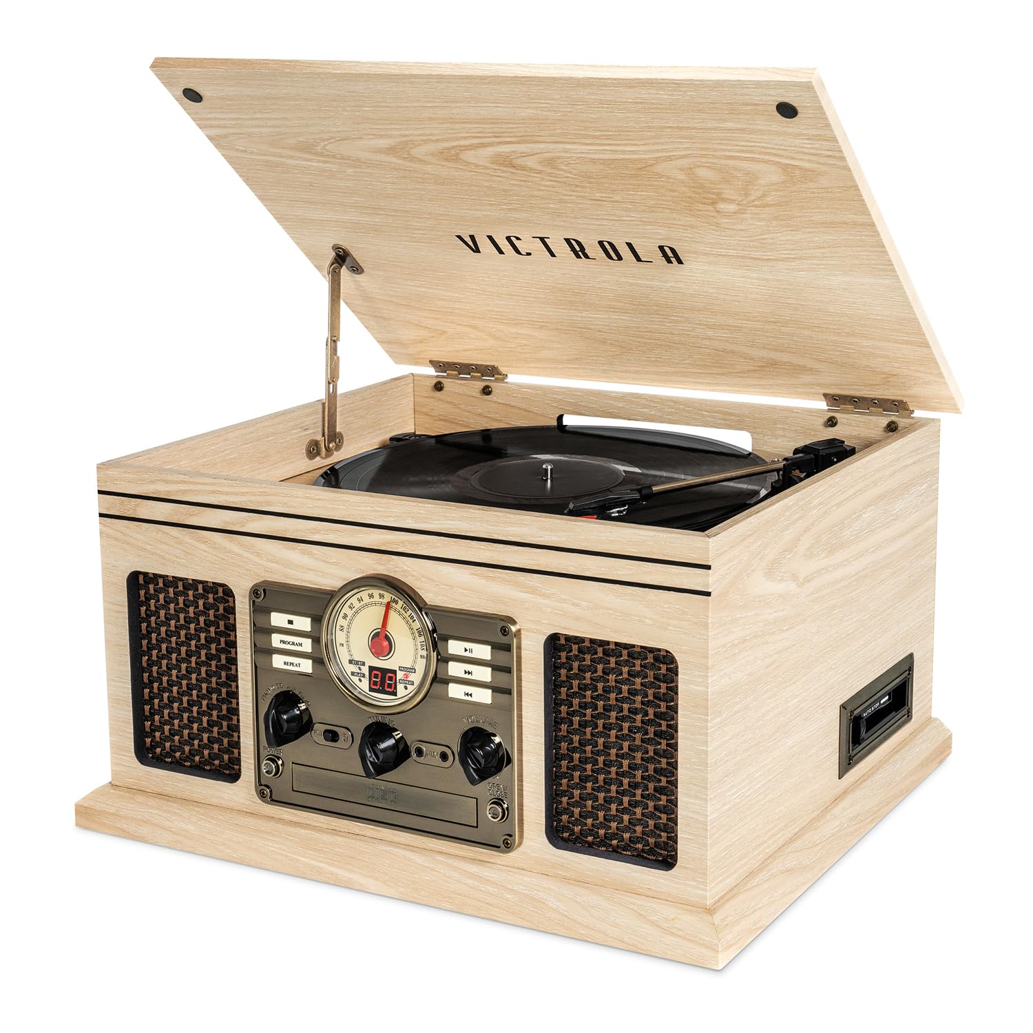 Victrola Quincy 6-in-1 Bluetooth Record Player &