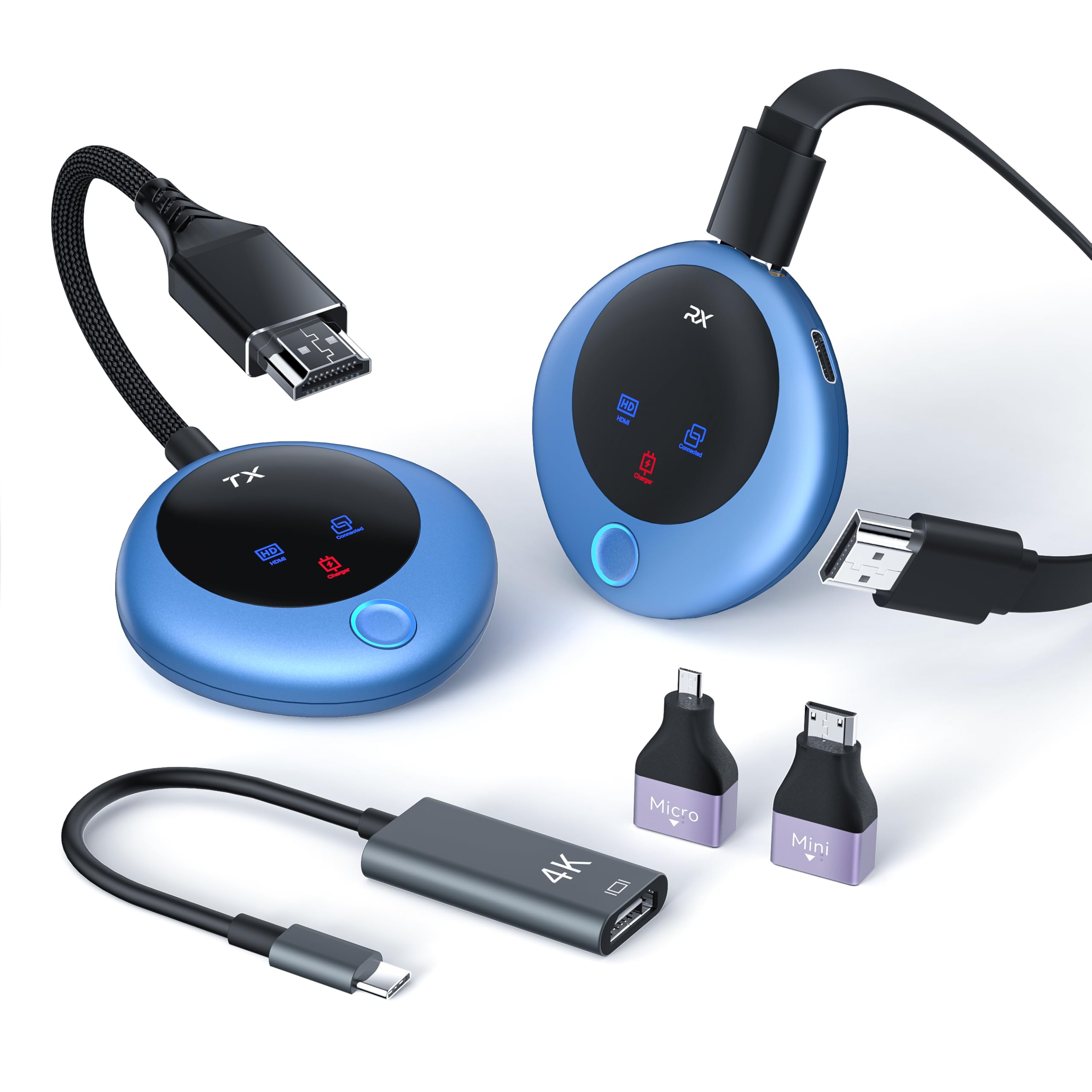 TPUFO Wireless HDMI Transmitter Receiver, 4K Decode