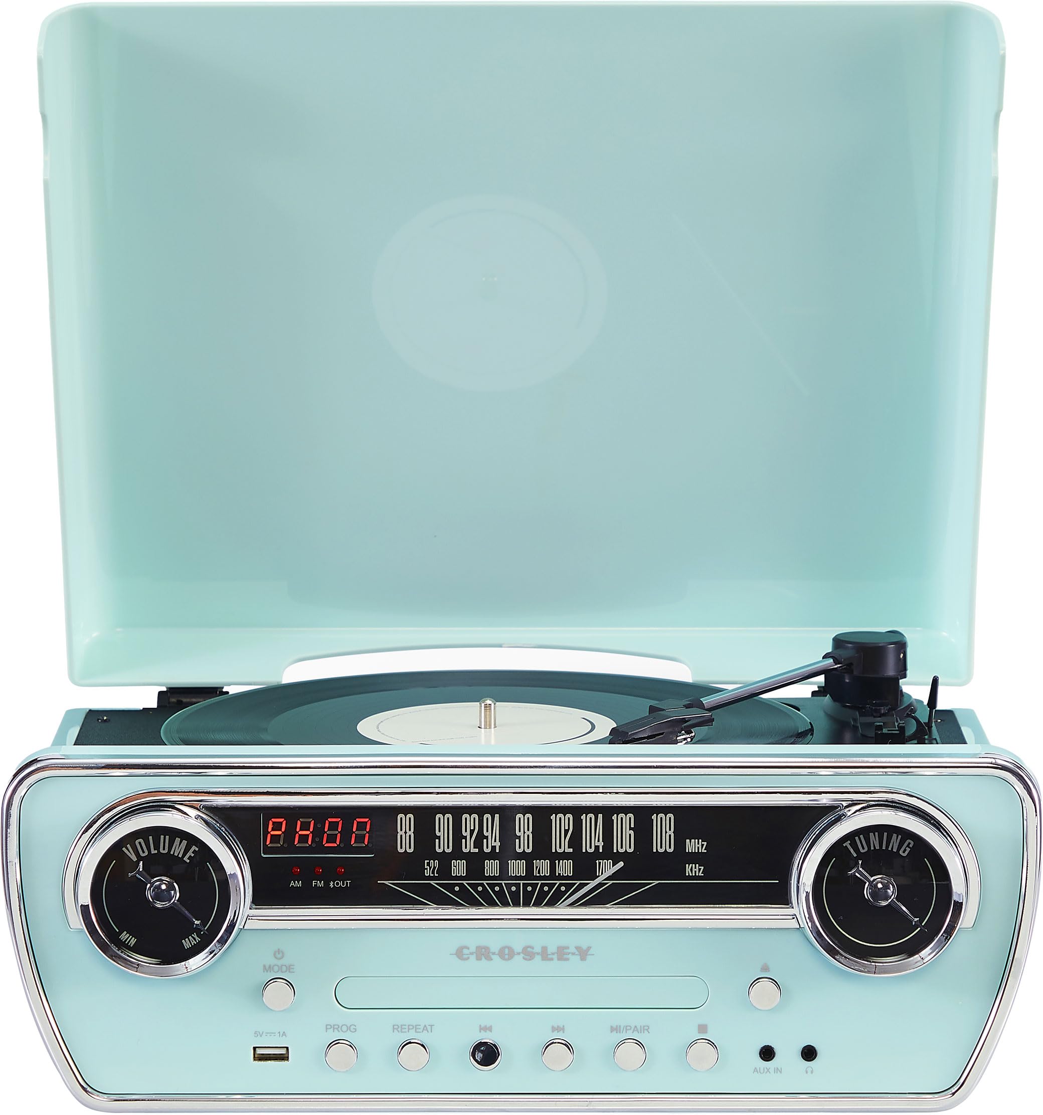 Crosley CR6047A-AB Powel 7-in-1 Bluetooth in/Out Vinyl