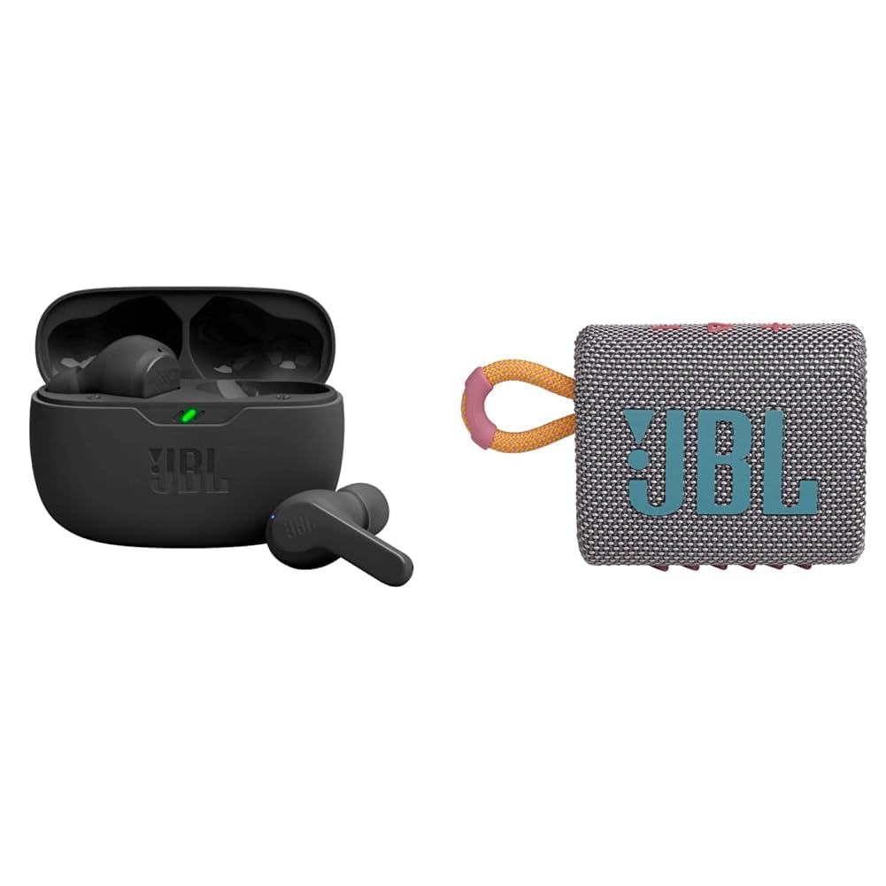 JBL Vibe Beam True Wireless Headphones - (Black)
