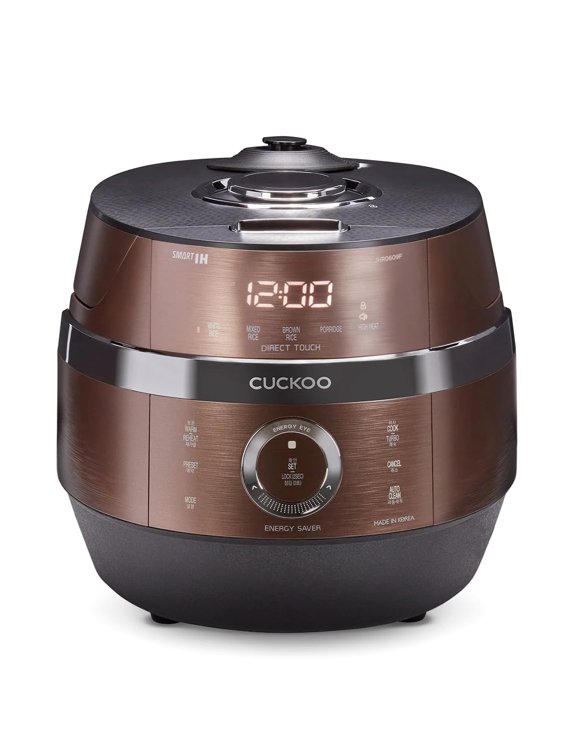 CUCKOO High Pressure Rice Cooker 6-Cup Uncooked