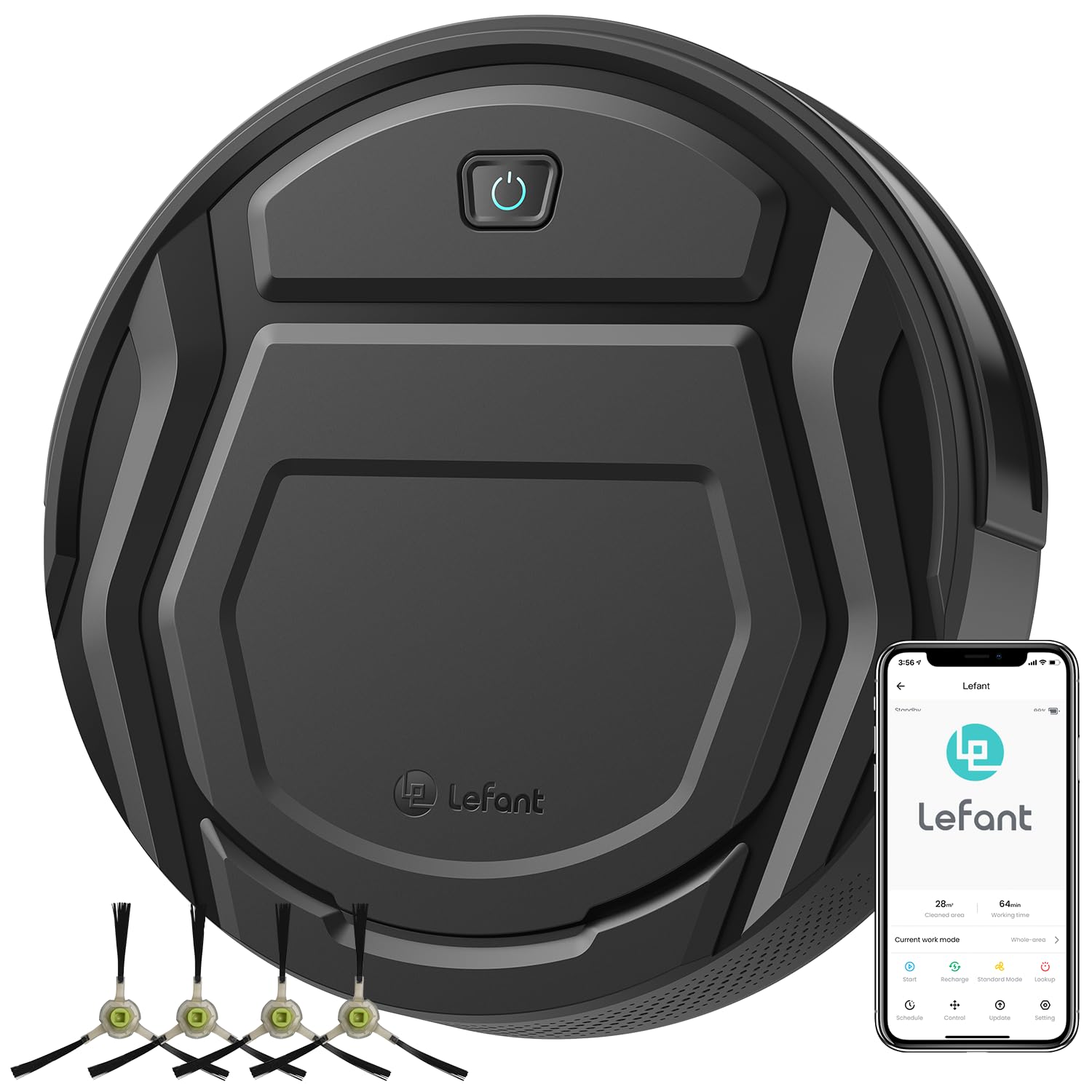 Lefant M210 Robot Vacuum Cleaner, 120-Min Runtime