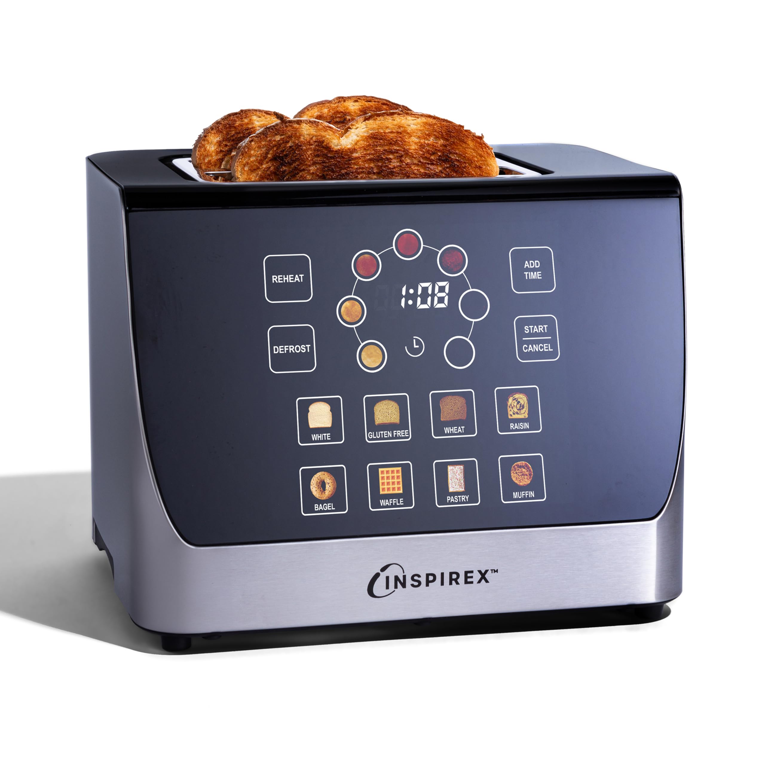 Inspirex Touch Screen Display Smart Toaster, 2