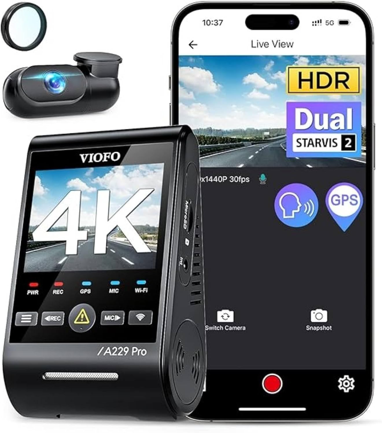 VIOFO A229 Pro 4K HDR Dash Cam