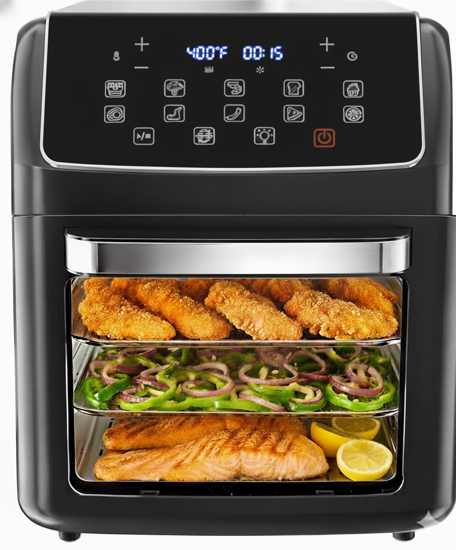 HealSmart 10-in-1 Air Fryer Oven, 12.6Qt Convection