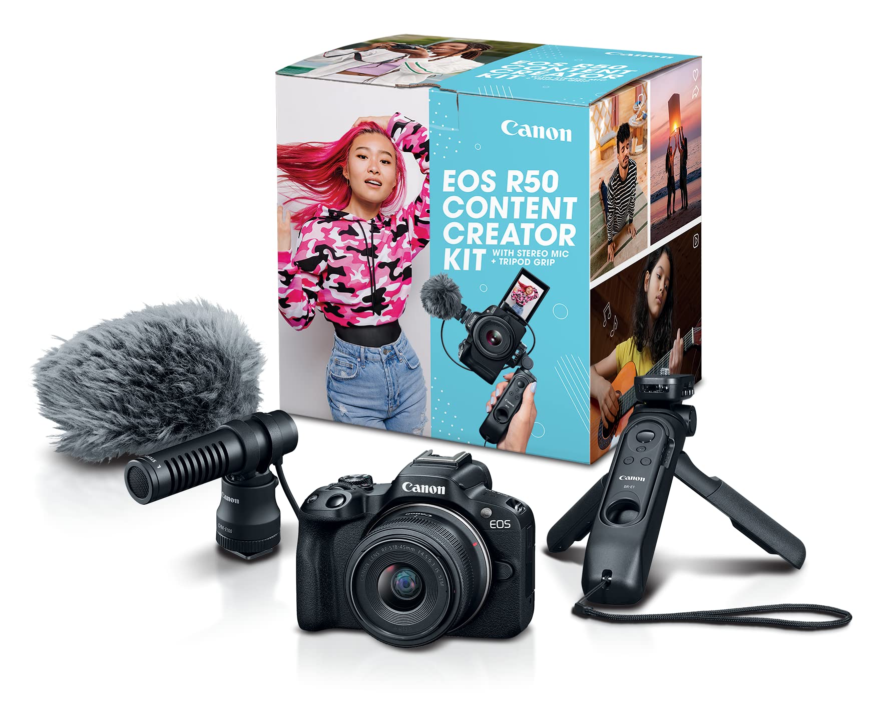 Canon EOS R50 Content Creator Kit Hybrid drops to $860.50