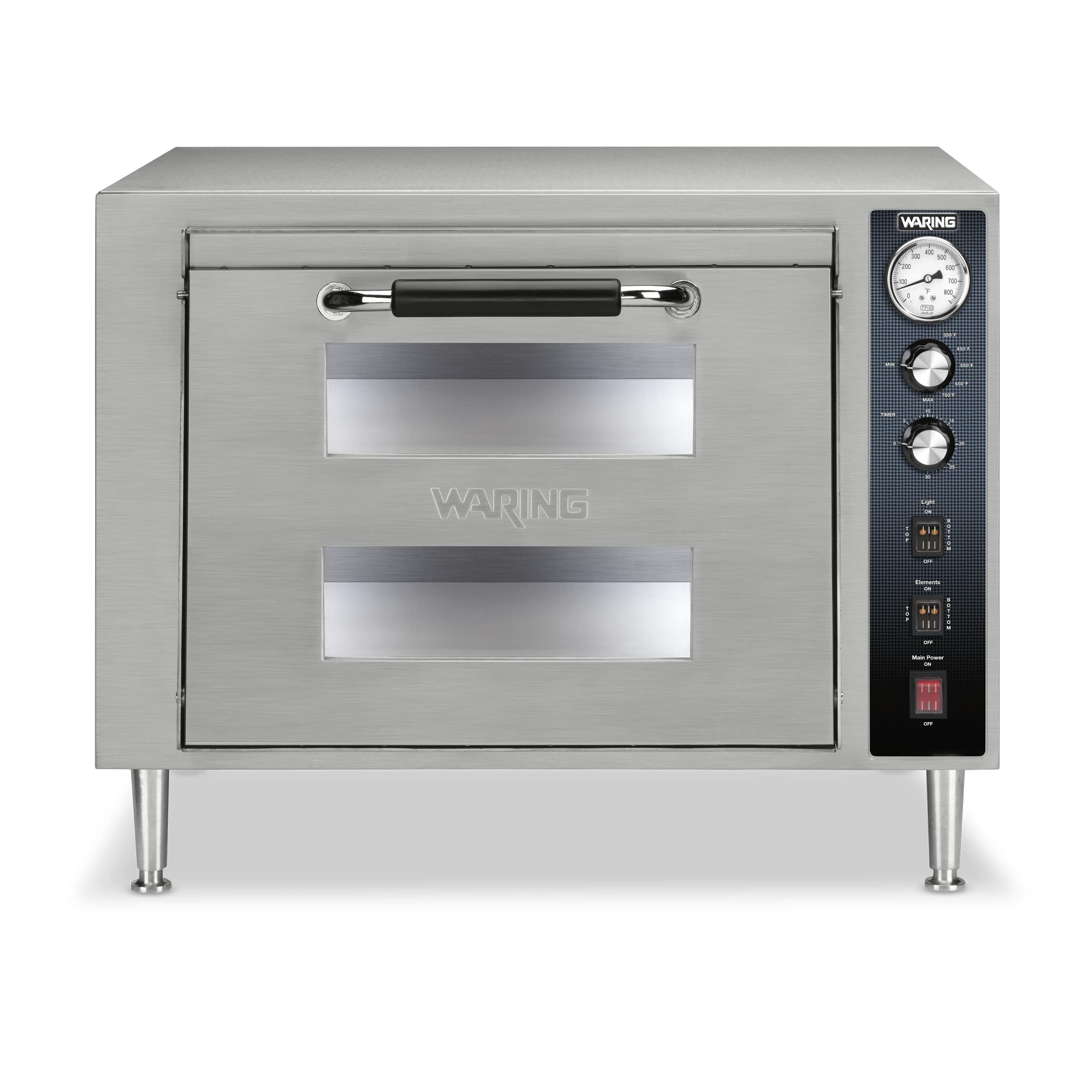 Waring Commercial Commercial Single Compartment/Double-Deck Pizza Oven
