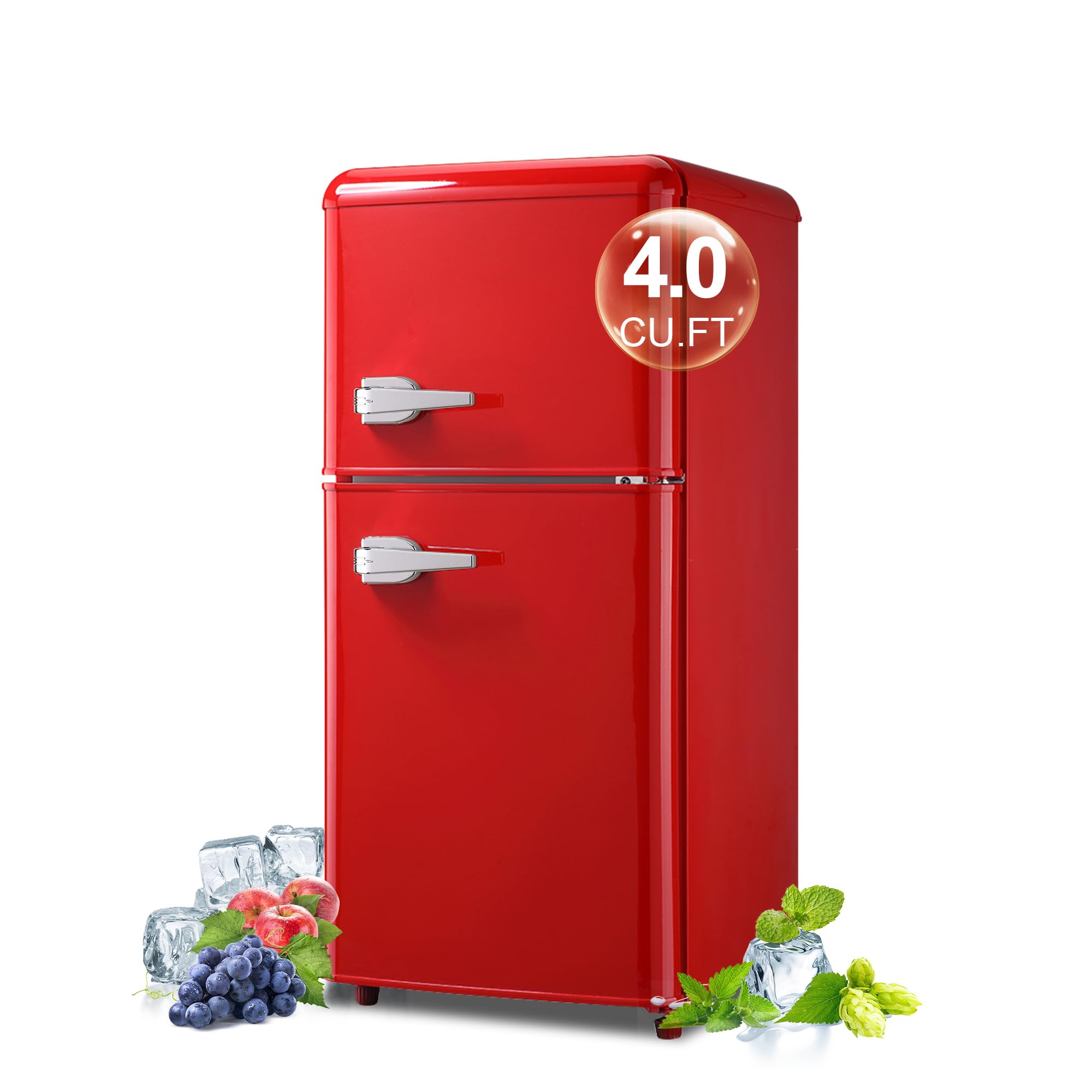 BINMIT Retro Mini Fridge