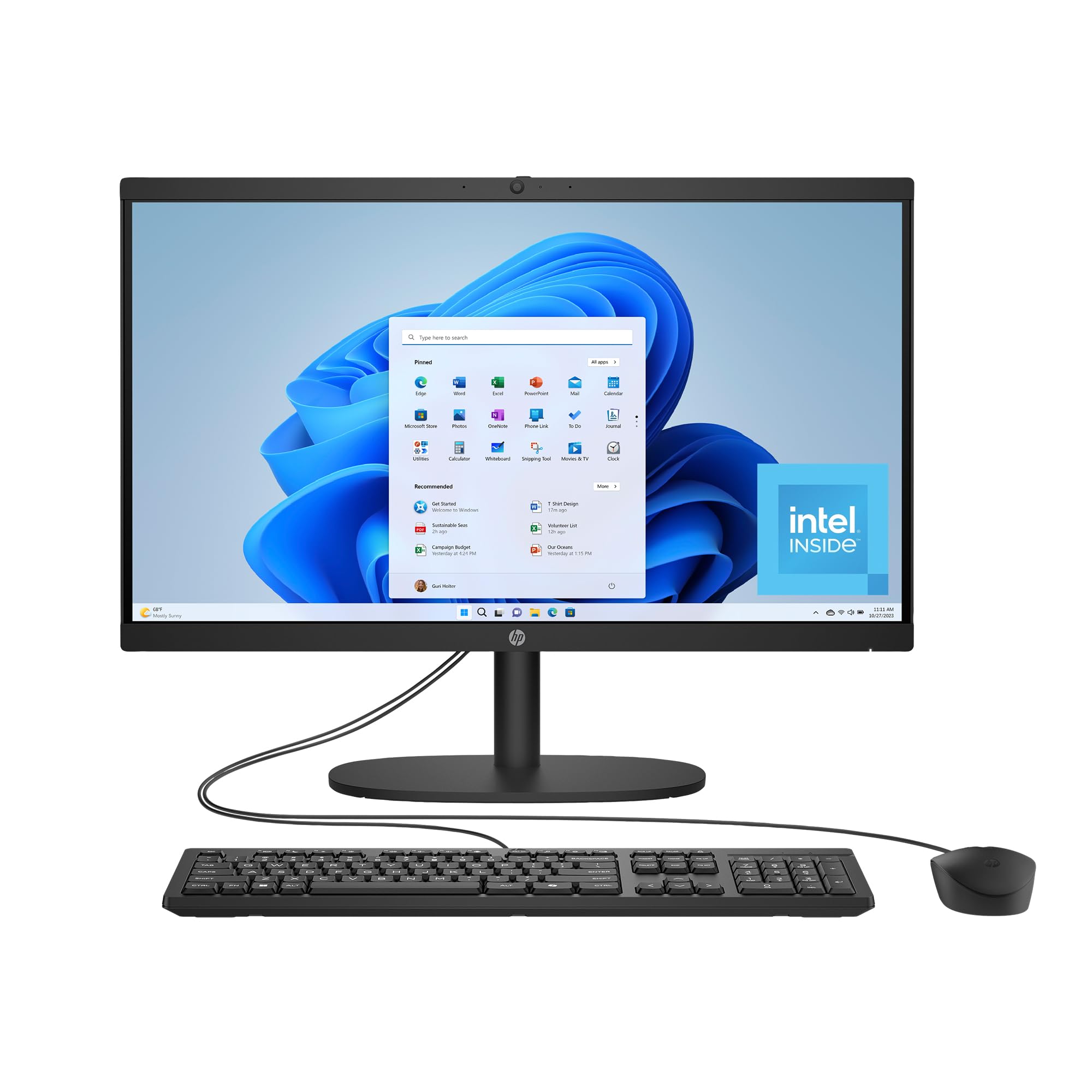HP 21.45 All-in-One Desktop PC, FHD Display