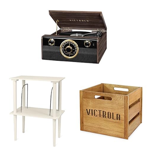 Victrola Metropolitan Mid Century 4-in-1 Bluetooth Record