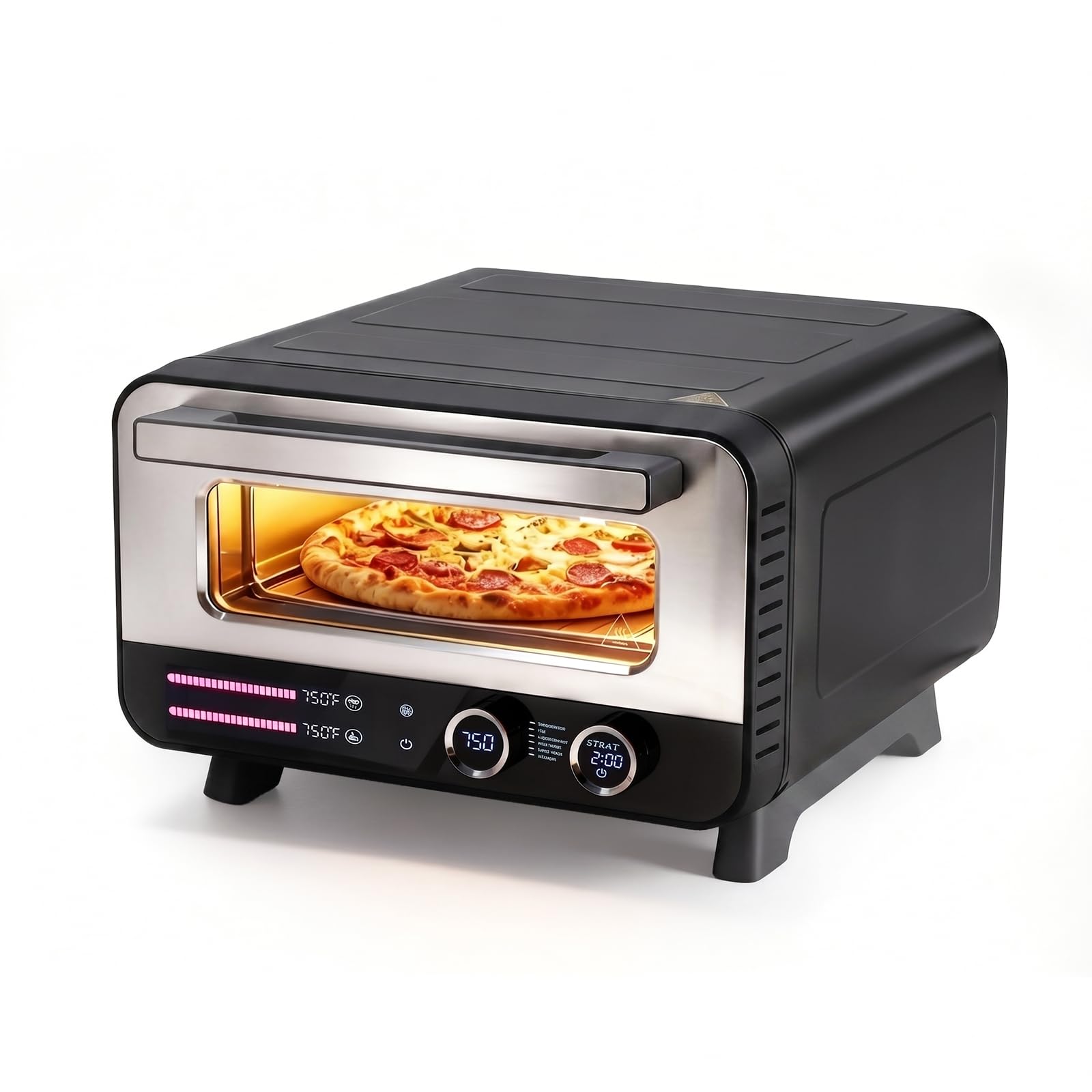 NEWBULIG Pizza Oven Indoor, Electric Pizza Maker