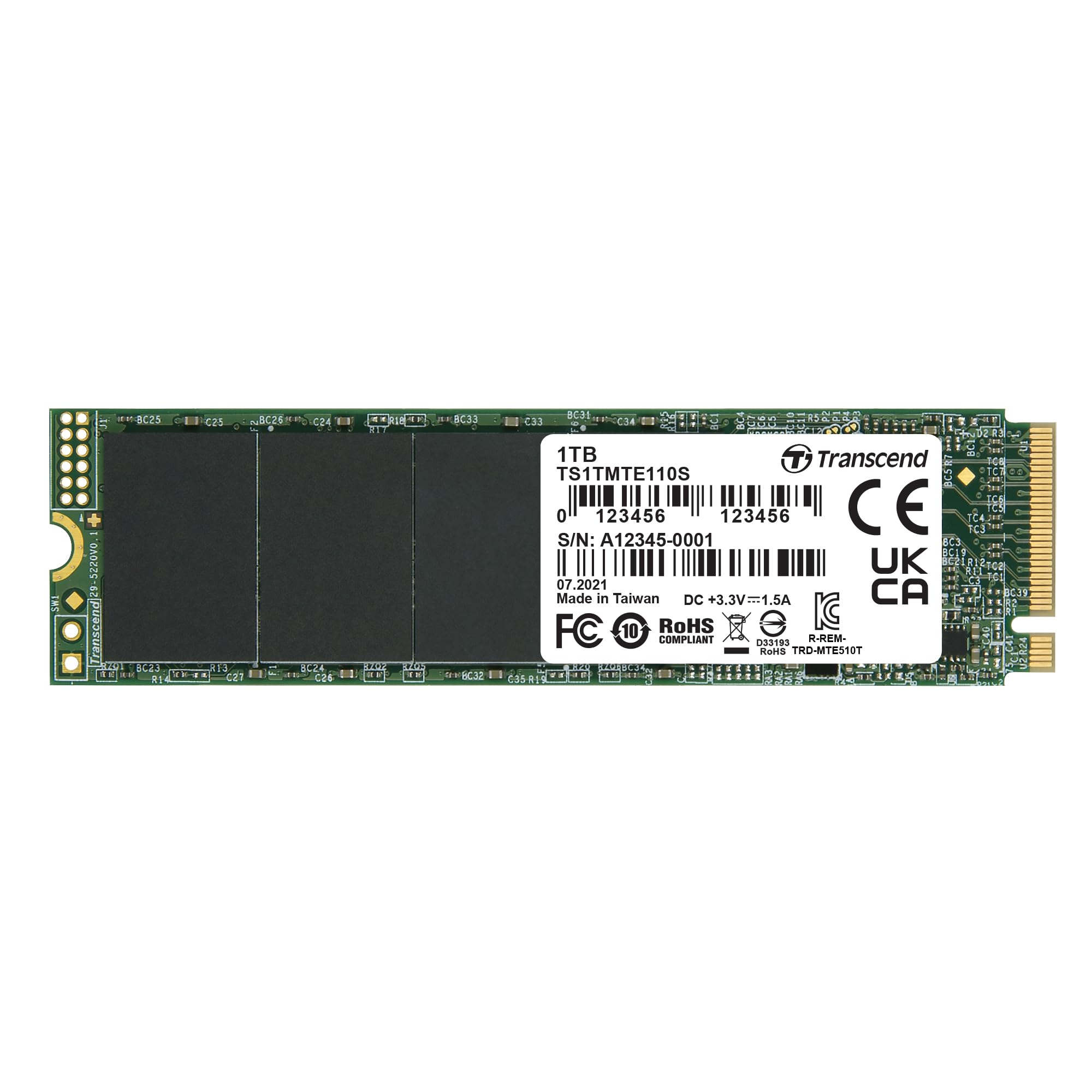 Transcend 1TB MTE110S PCIe 3.0 M.2 2280 SSD