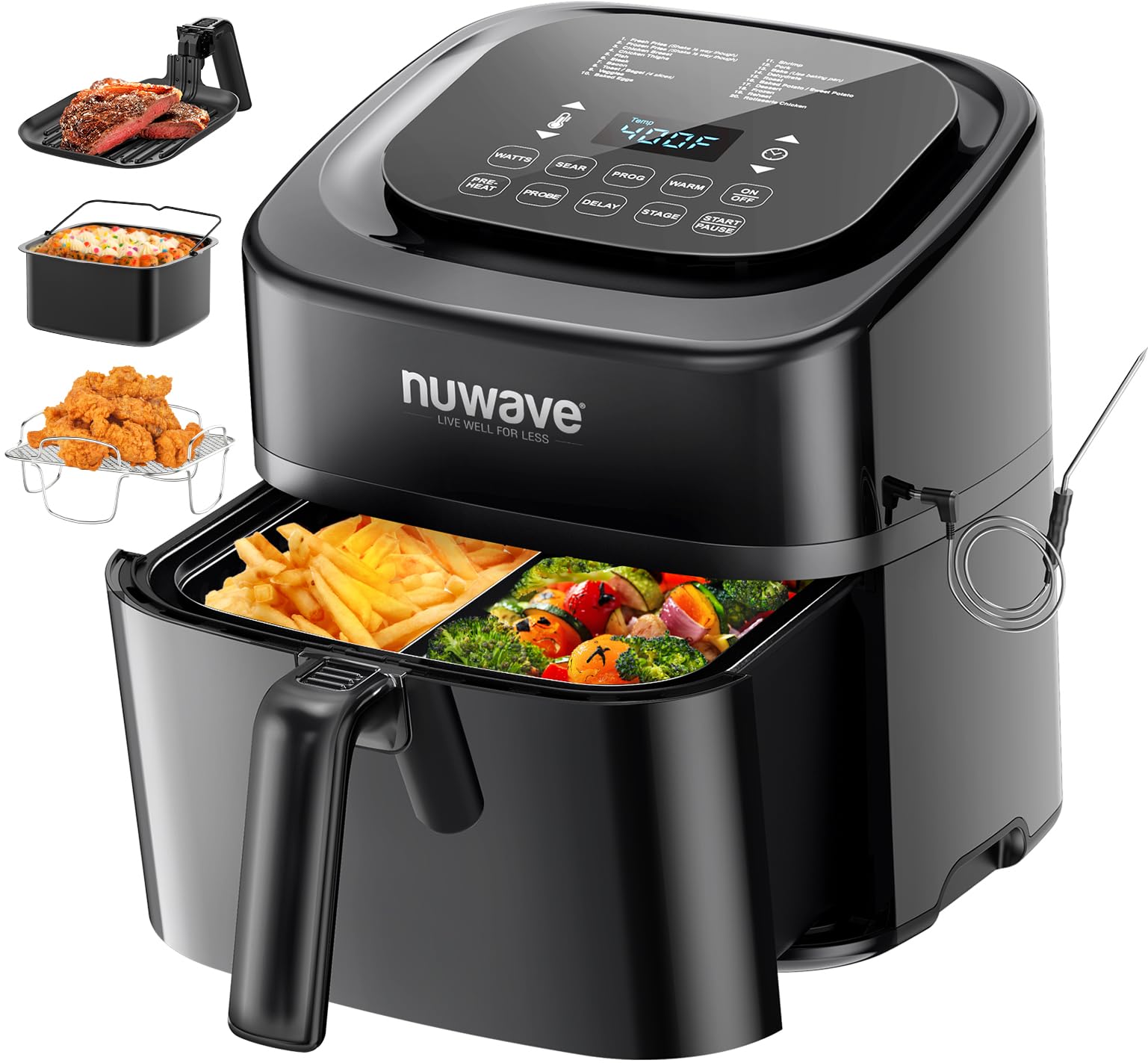 Nuwave Brio 10-in-1 Air Fryer, 6 QT