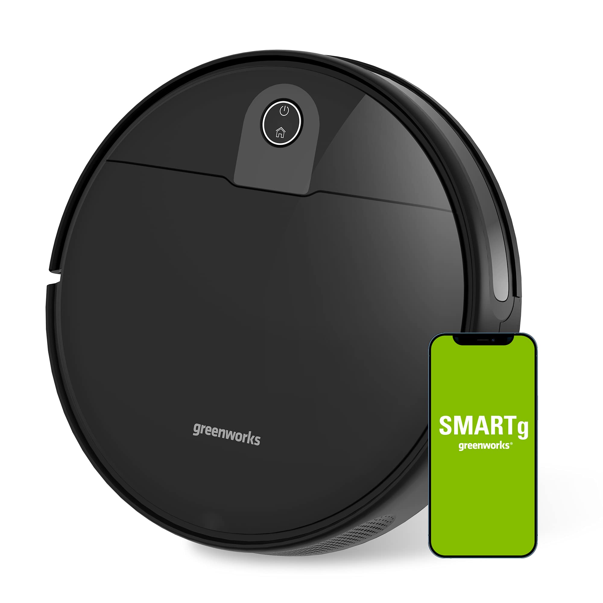 Greenworks Robotic Vacuum GRV-1010 Self-Charging, Wi-Fi Connectivity