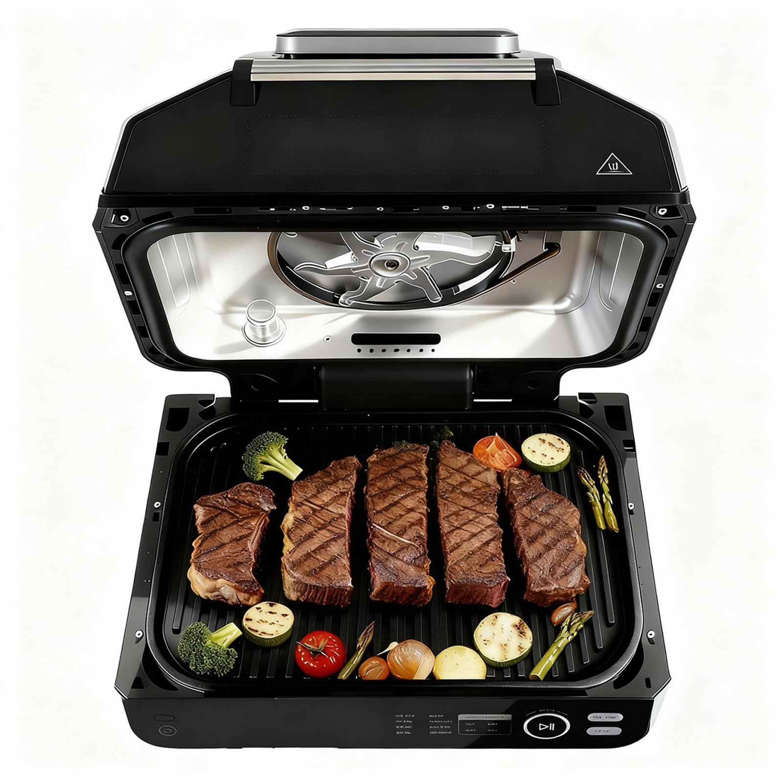 NEWBULIG Electric Grill Outdoor, Electric 8-in-1 BBQ