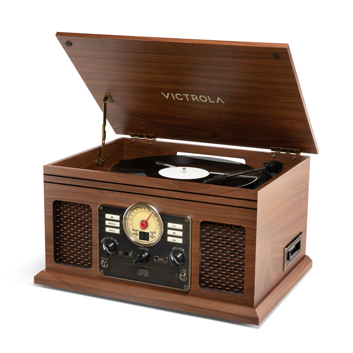 Victrola Quincy 6-in-1 Bluetooth Record Player &