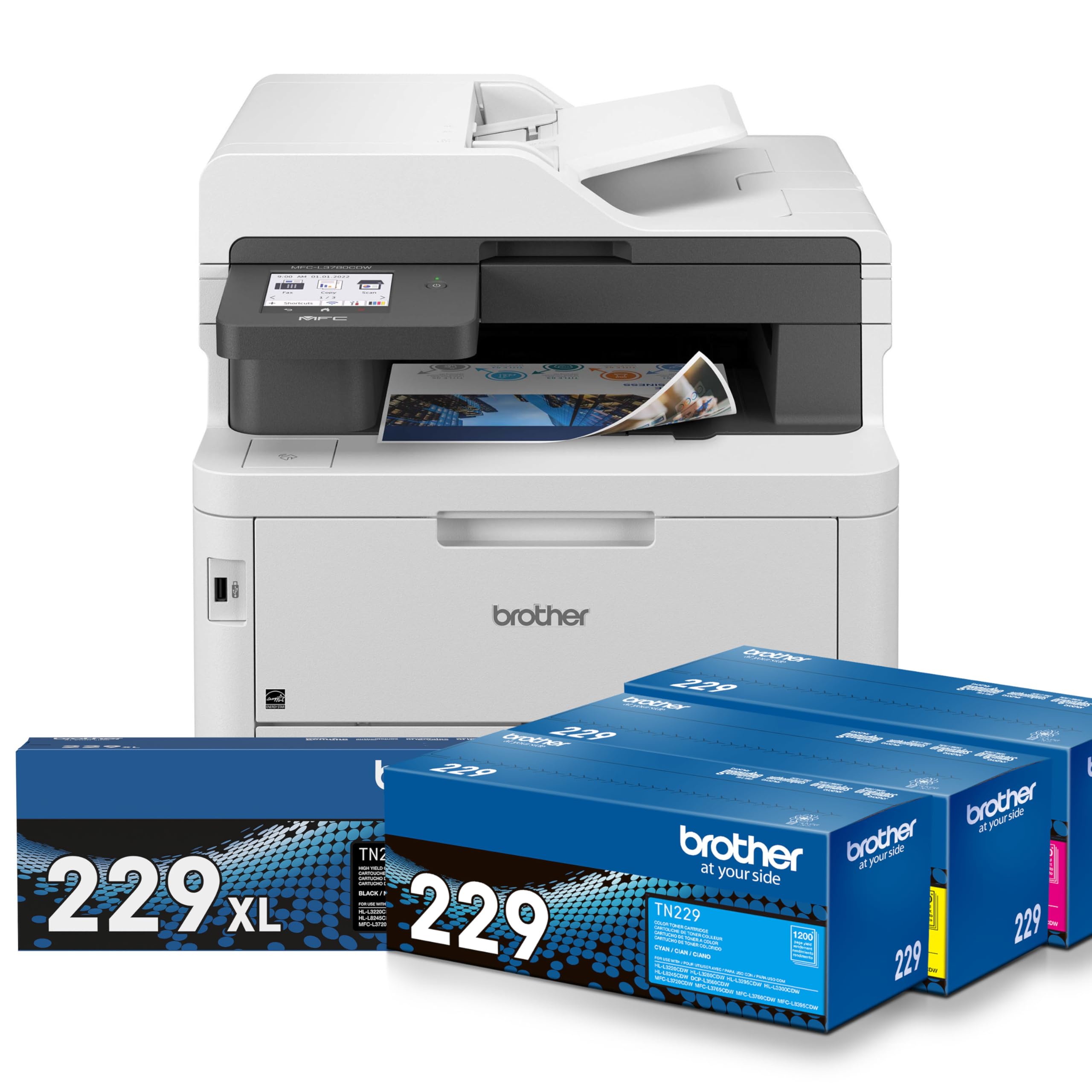 Brother MFC-L3780CDW Digital Color All-in-One Printer Additional