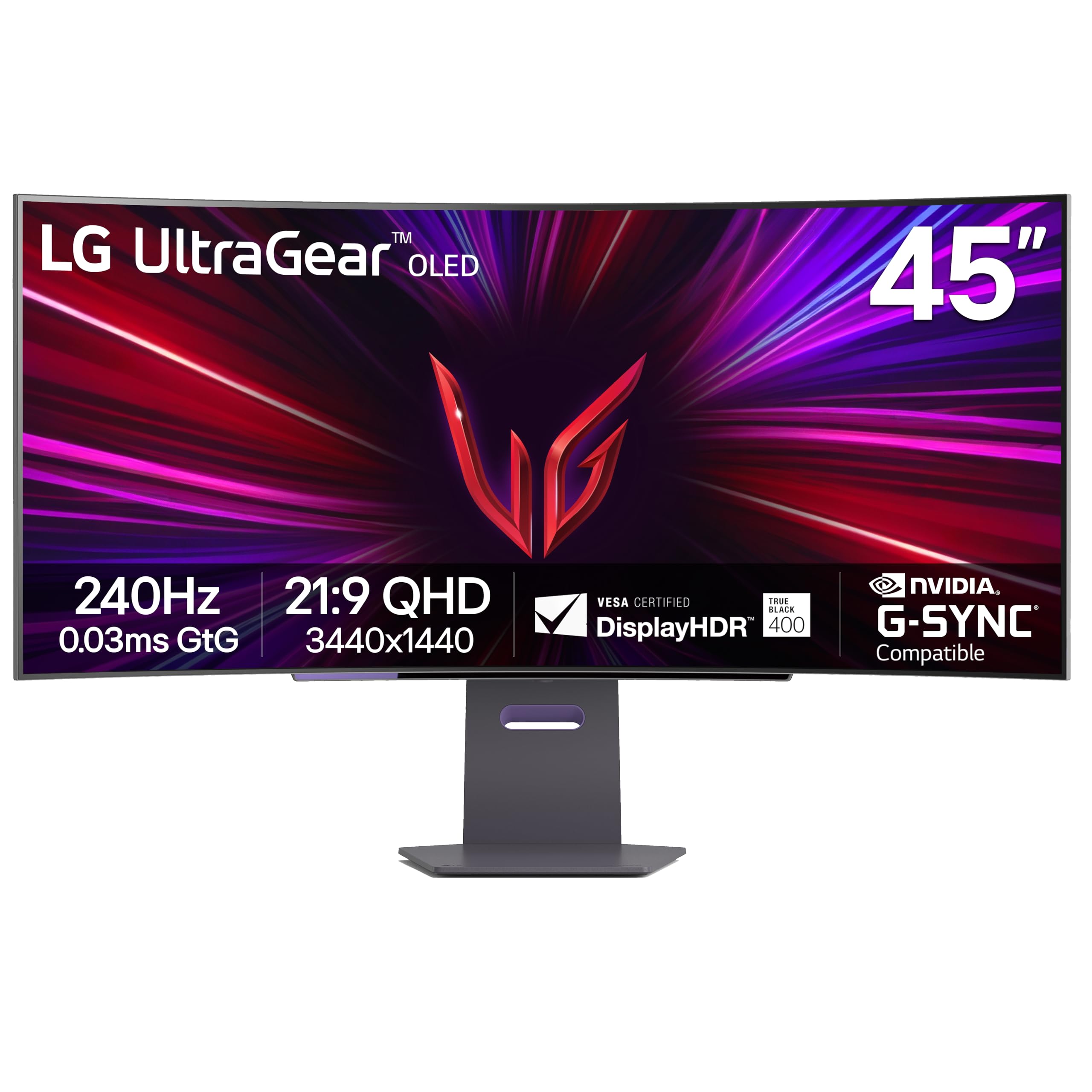LG 45GS95QE Ultragear OLED Curved Gaming Monitor