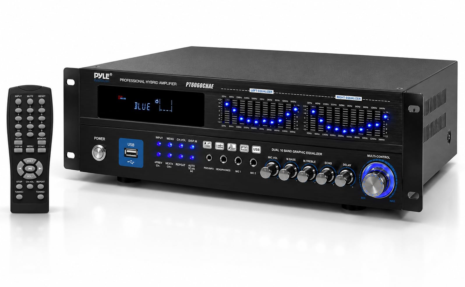 Pyle Bluetooth Hybrid Home Amplifier - 6-Channel