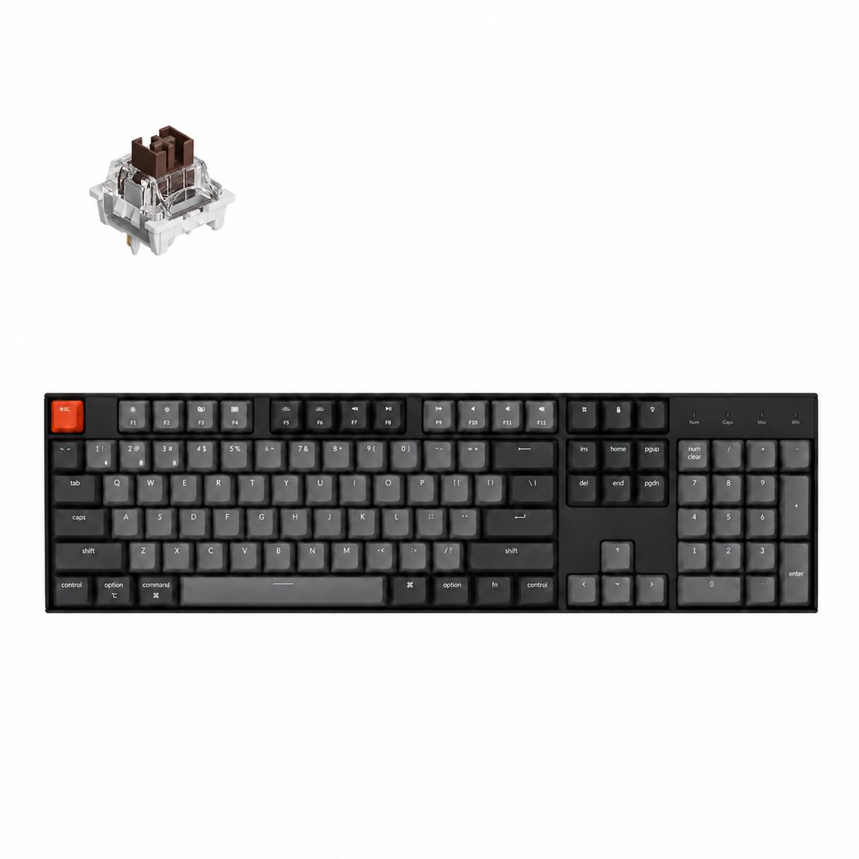 Keychron K10 Full Size 104 Keys Bluetooth Keyboard