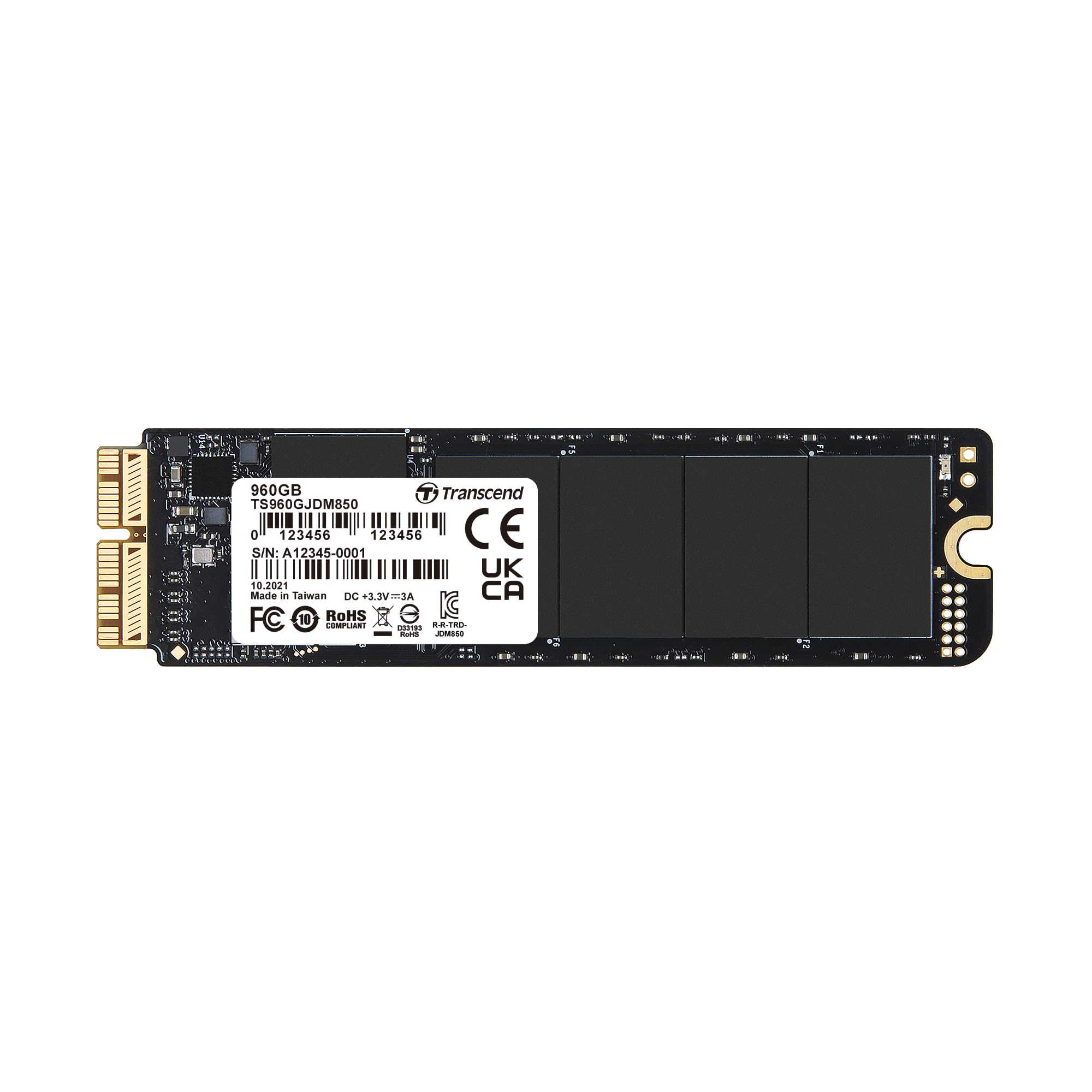 Transcend TS960GJDM850 JetDrive 850 NVMe PCIe Gen3x4