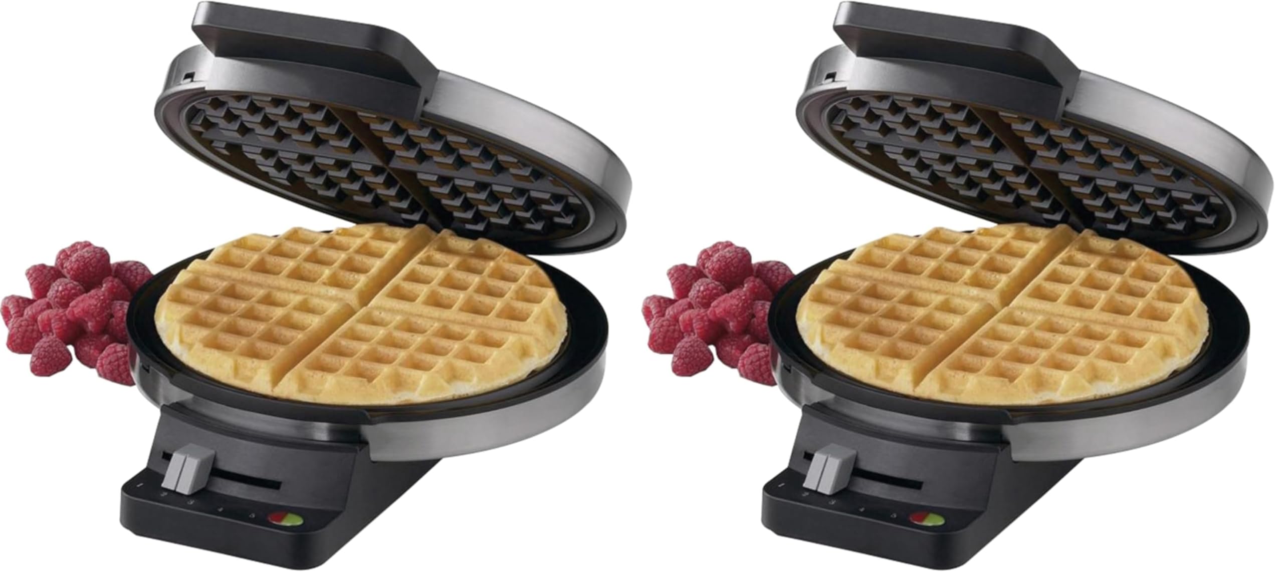 Cuisinart Waffle Maker,1250W Round Classic Waffle Iron,5-Setting