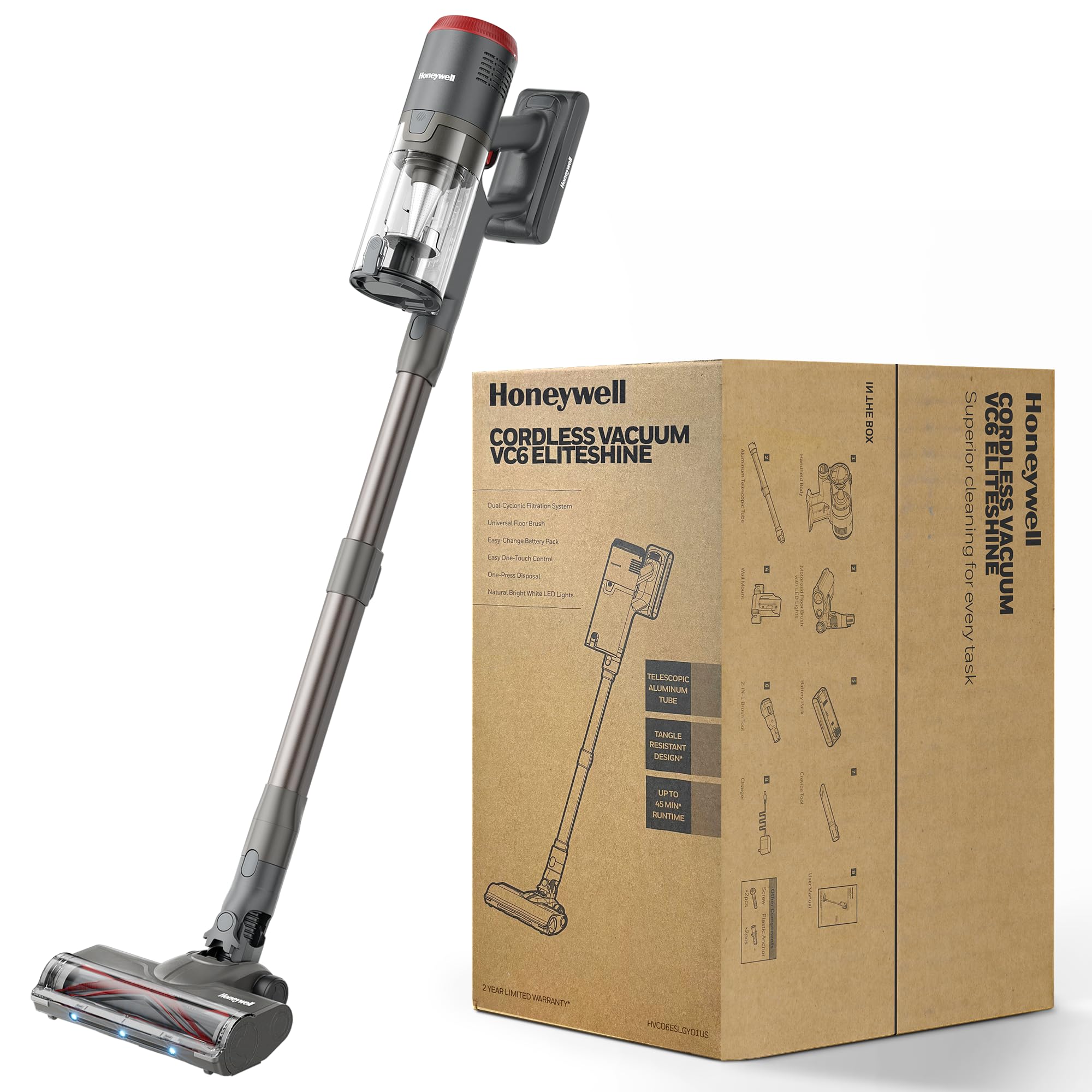Honeywell Dual Mode Cordless Vacuum Cleaner, Brushless