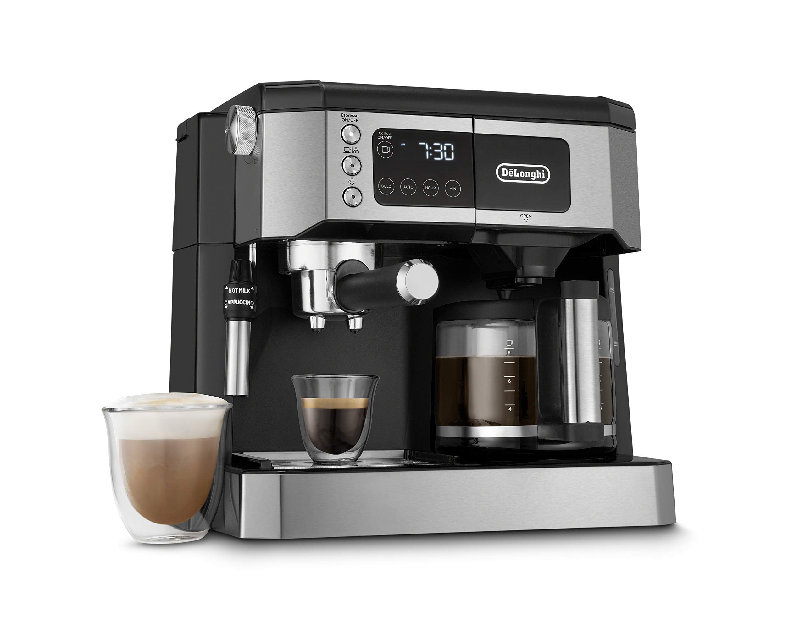 De'Longhi UPGRADED All-in-One Combination Coffee Maker & (black)