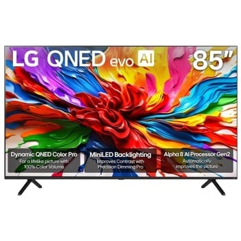 85 Class LG QNED evo AI QNED92A